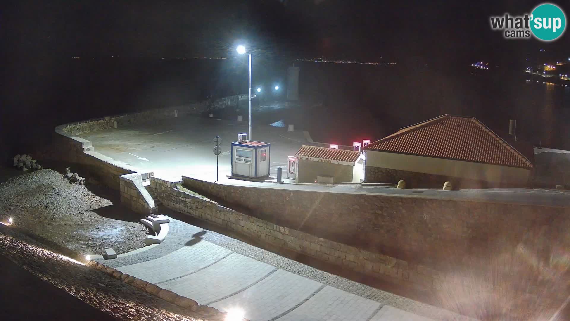 Senj Harbour Webcam – Breakwater & Lighthouse Live View
