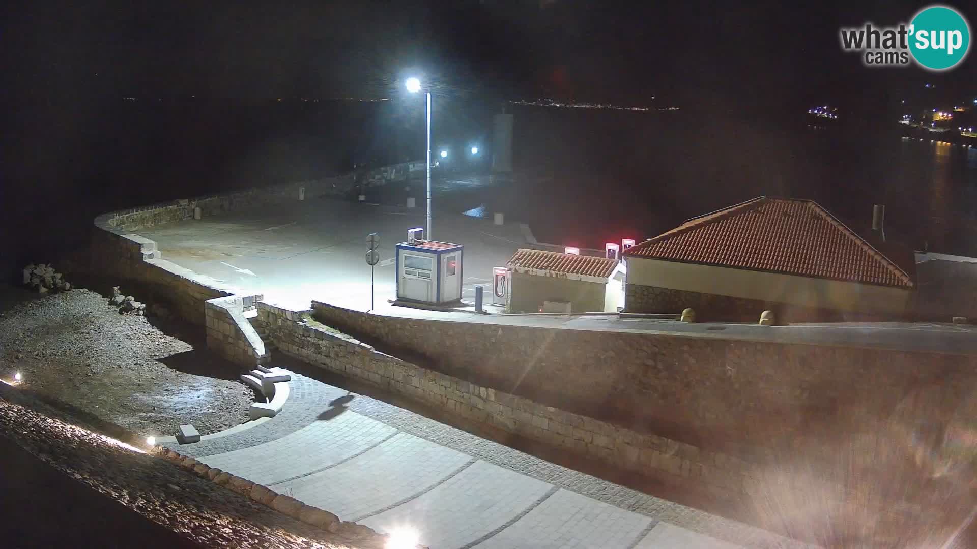 Senj Harbour Webcam – Breakwater & Lighthouse Live View