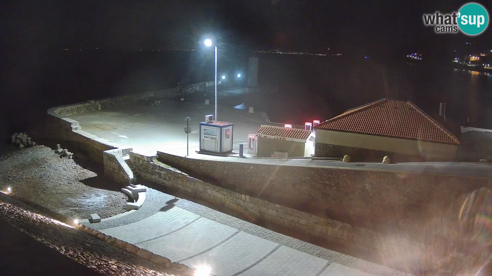 Senj Harbour Webcam – Breakwater & Lighthouse Live View