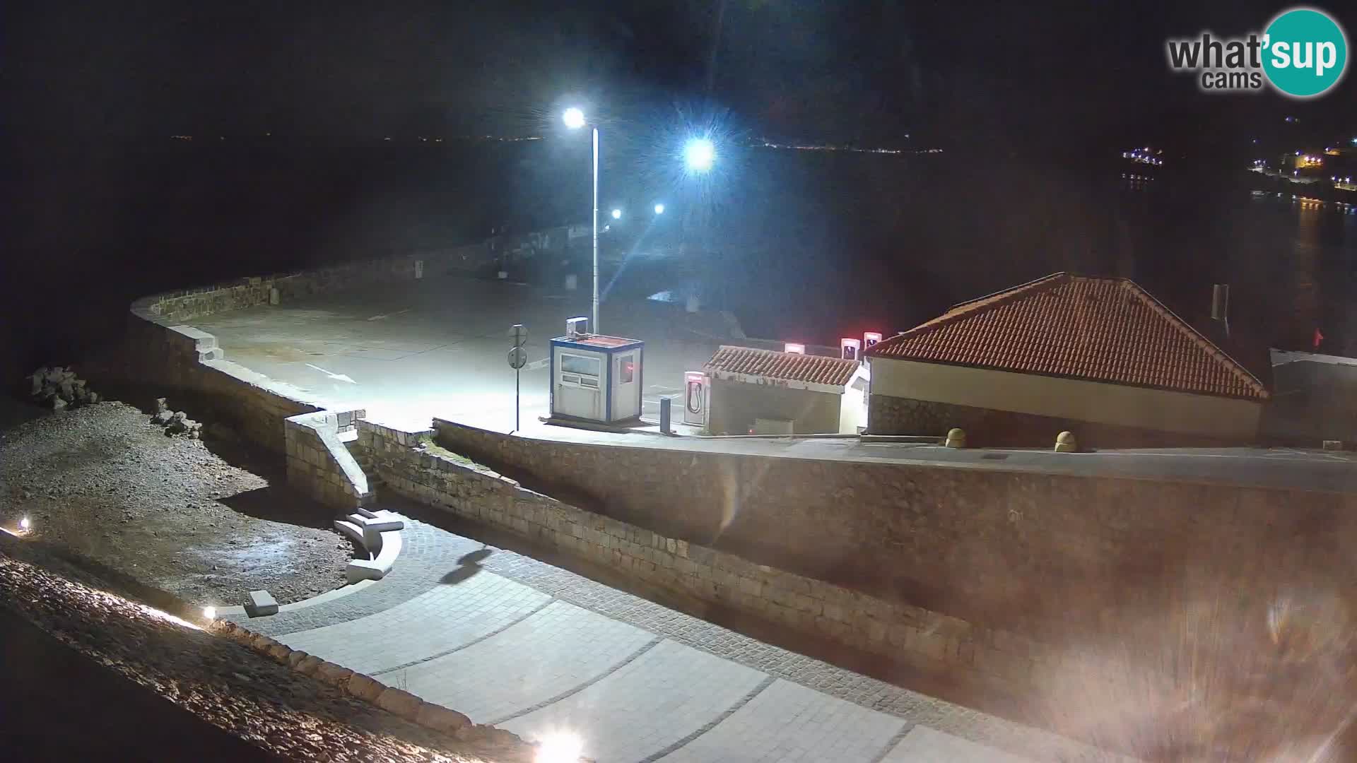 Senj Harbour Webcam – Breakwater & Lighthouse Live View