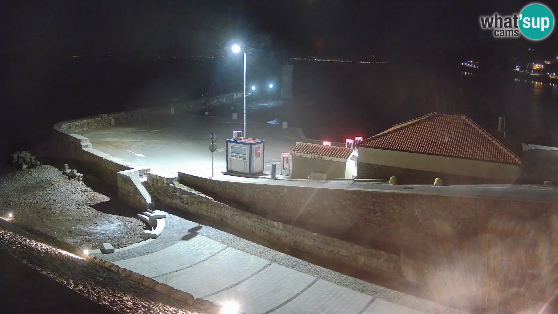 Senj Harbour Webcam – Breakwater & Lighthouse Live View