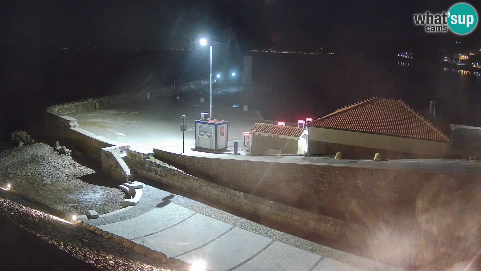 Senj Harbour Webcam – Breakwater & Lighthouse Live View
