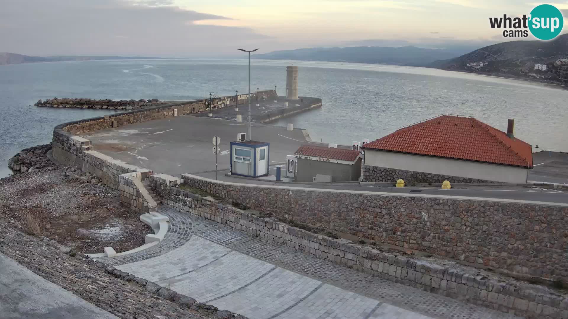 Senj Harbour Webcam – Breakwater & Lighthouse Live View