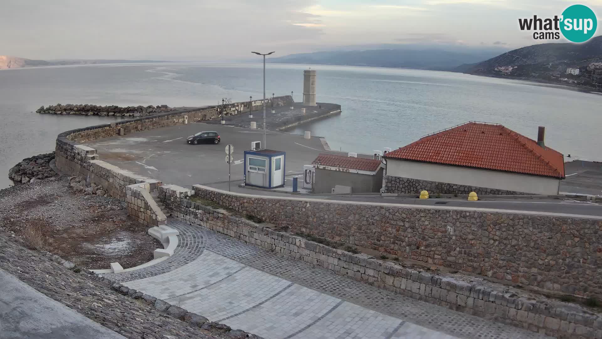 Senj Harbour Webcam – Breakwater & Lighthouse Live View
