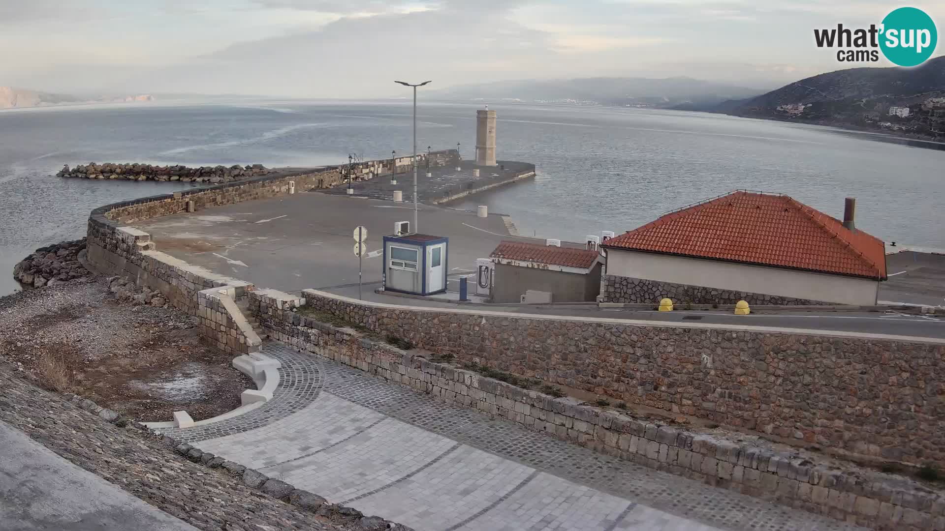 Senj Harbour Webcam – Breakwater & Lighthouse Live View