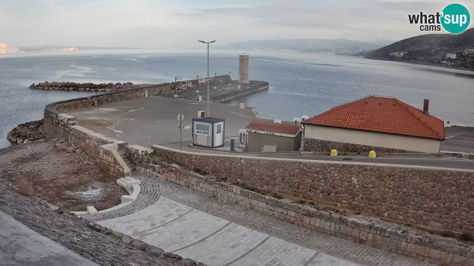 Senj Harbour Webcam – Breakwater & Lighthouse Live View