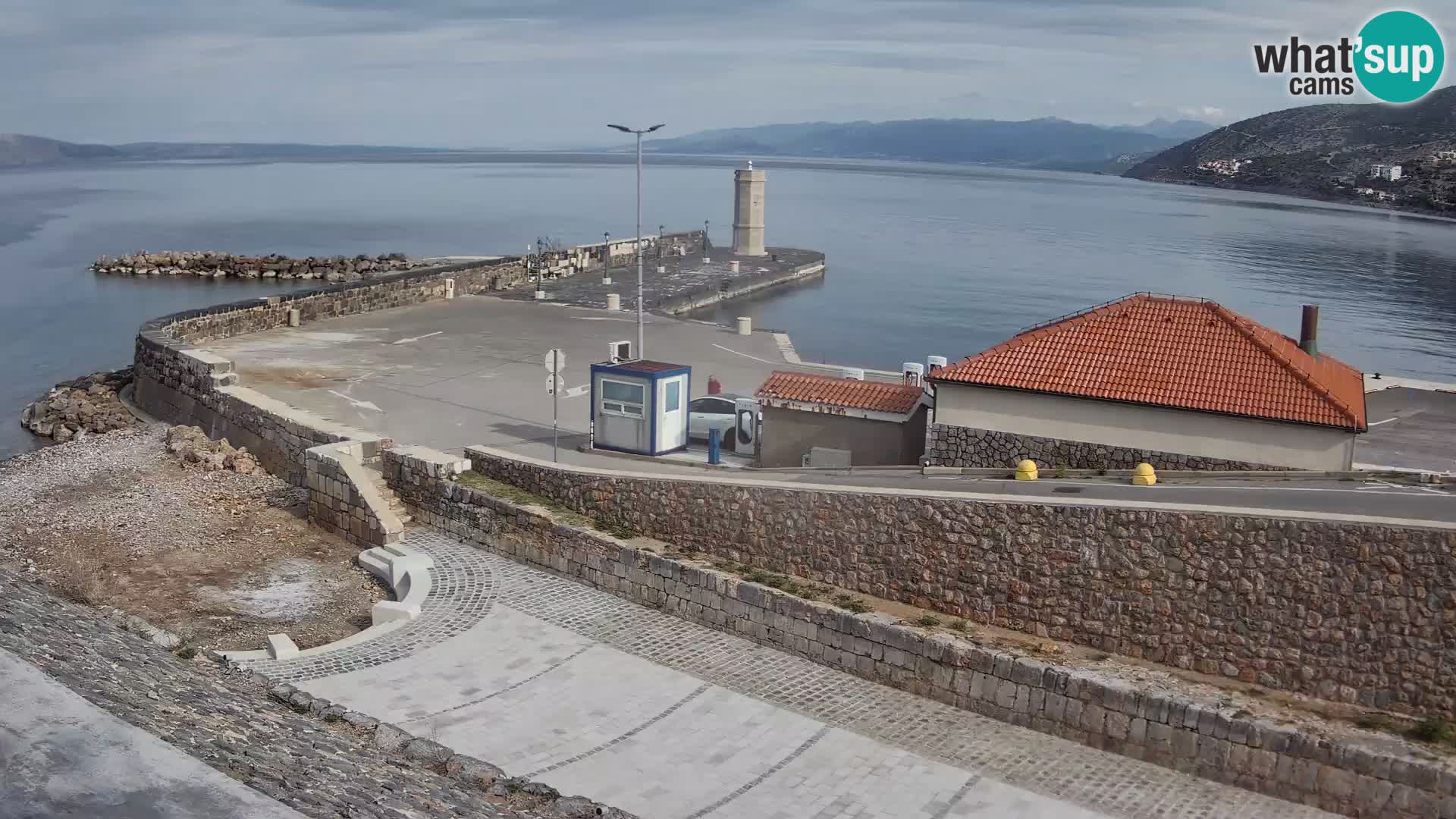 Senj Harbour Webcam – Breakwater & Lighthouse Live View