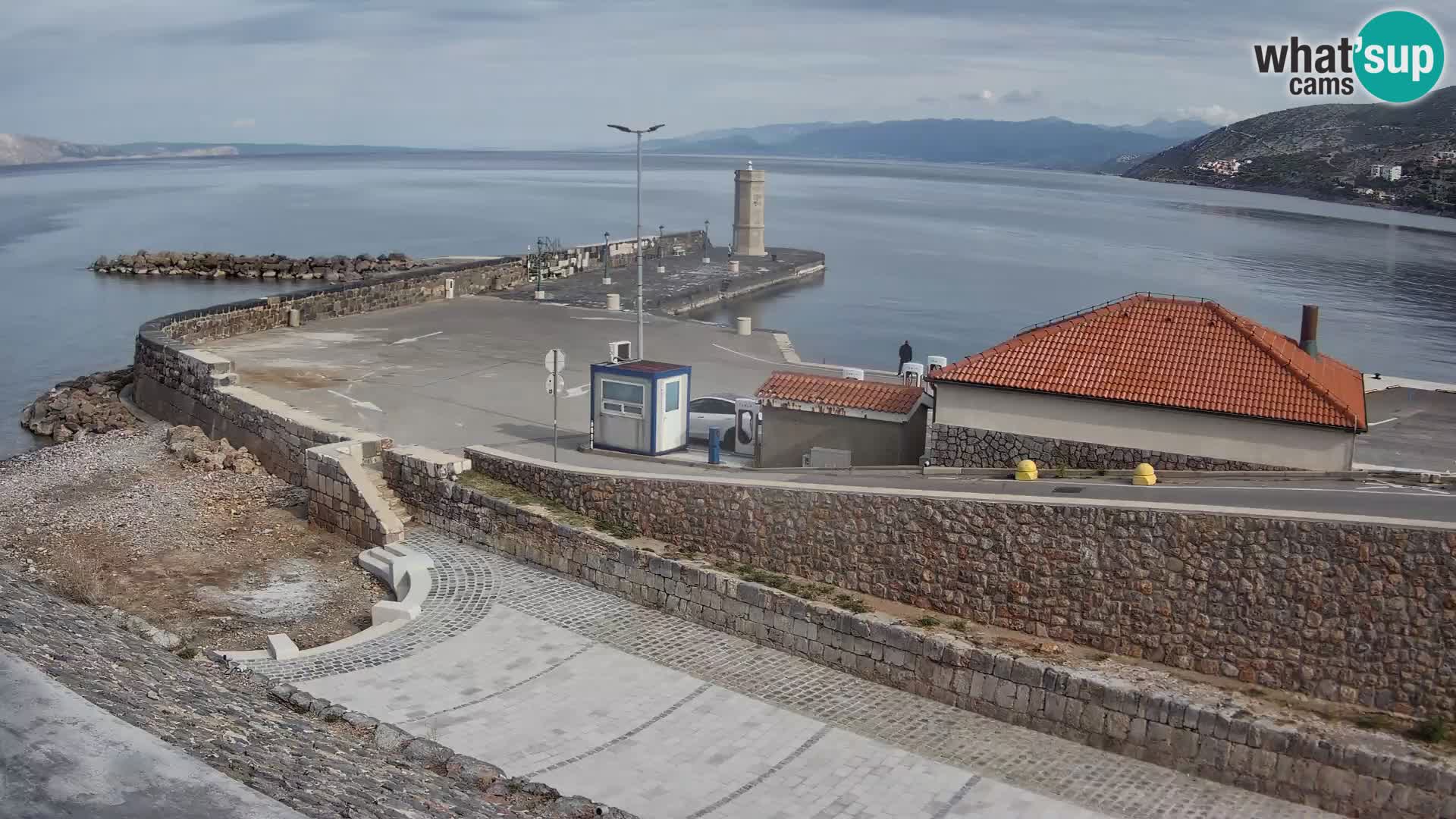 Webcam puerto de Senj – Rompeolas y faro en directo
