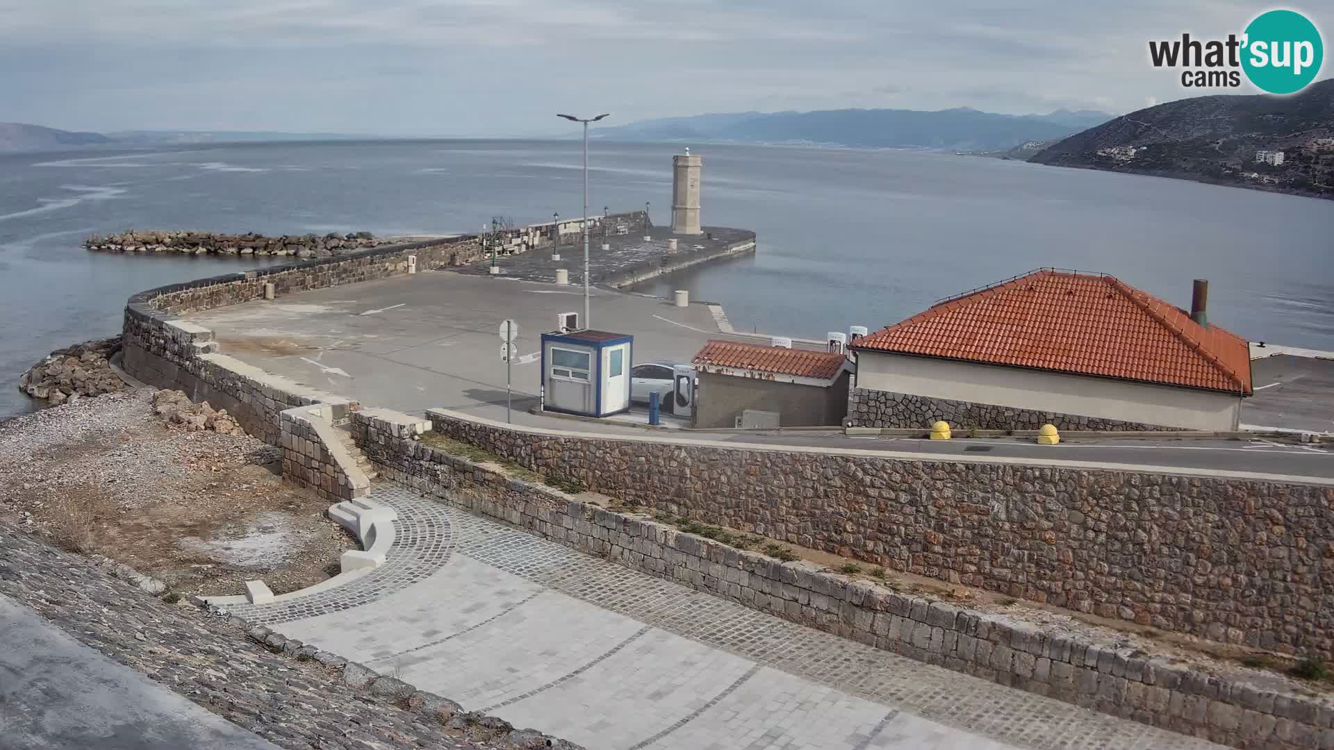 Senj Harbour Webcam – Breakwater & Lighthouse Live View