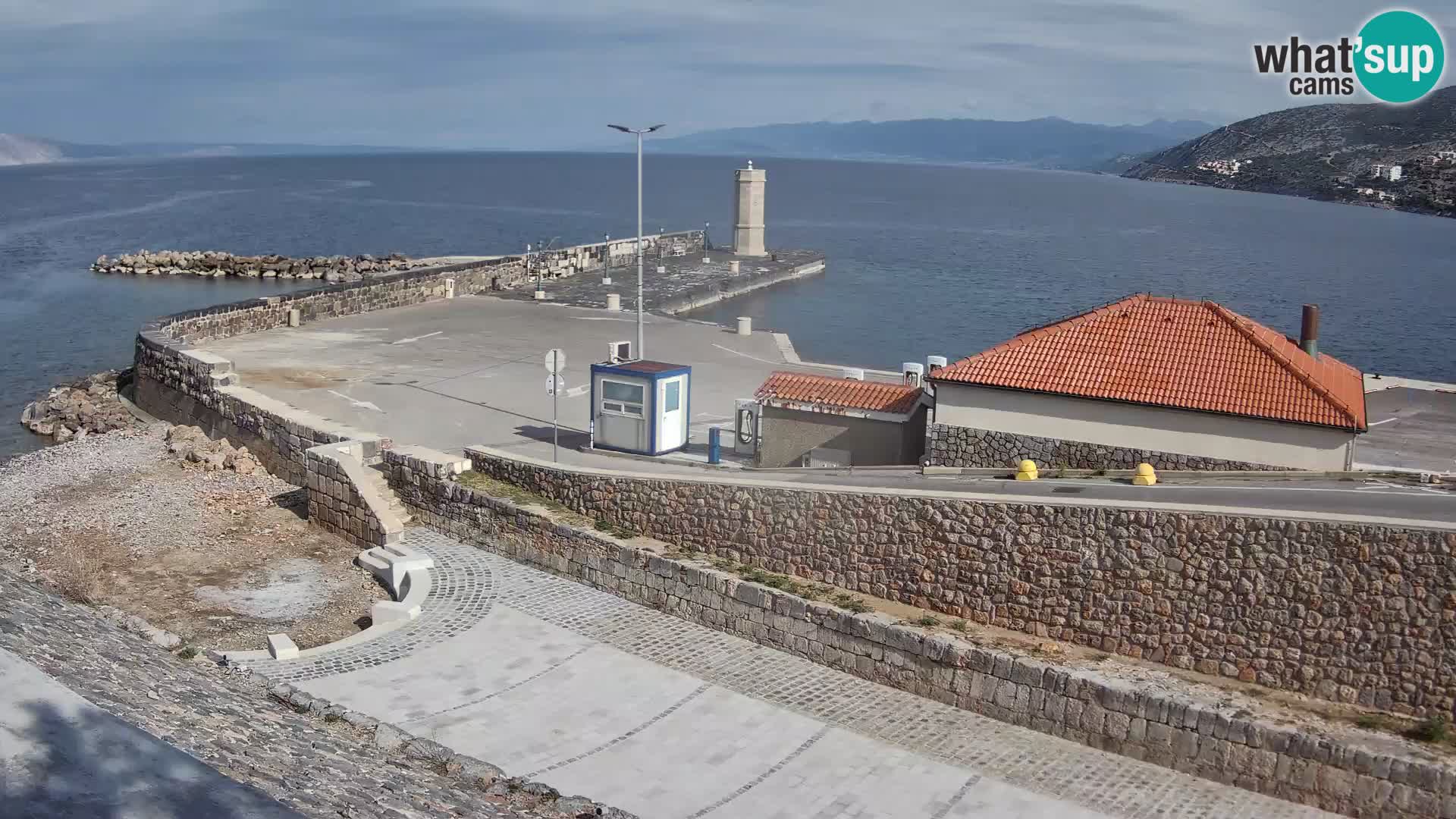 Senj Harbour Webcam – Breakwater & Lighthouse Live View
