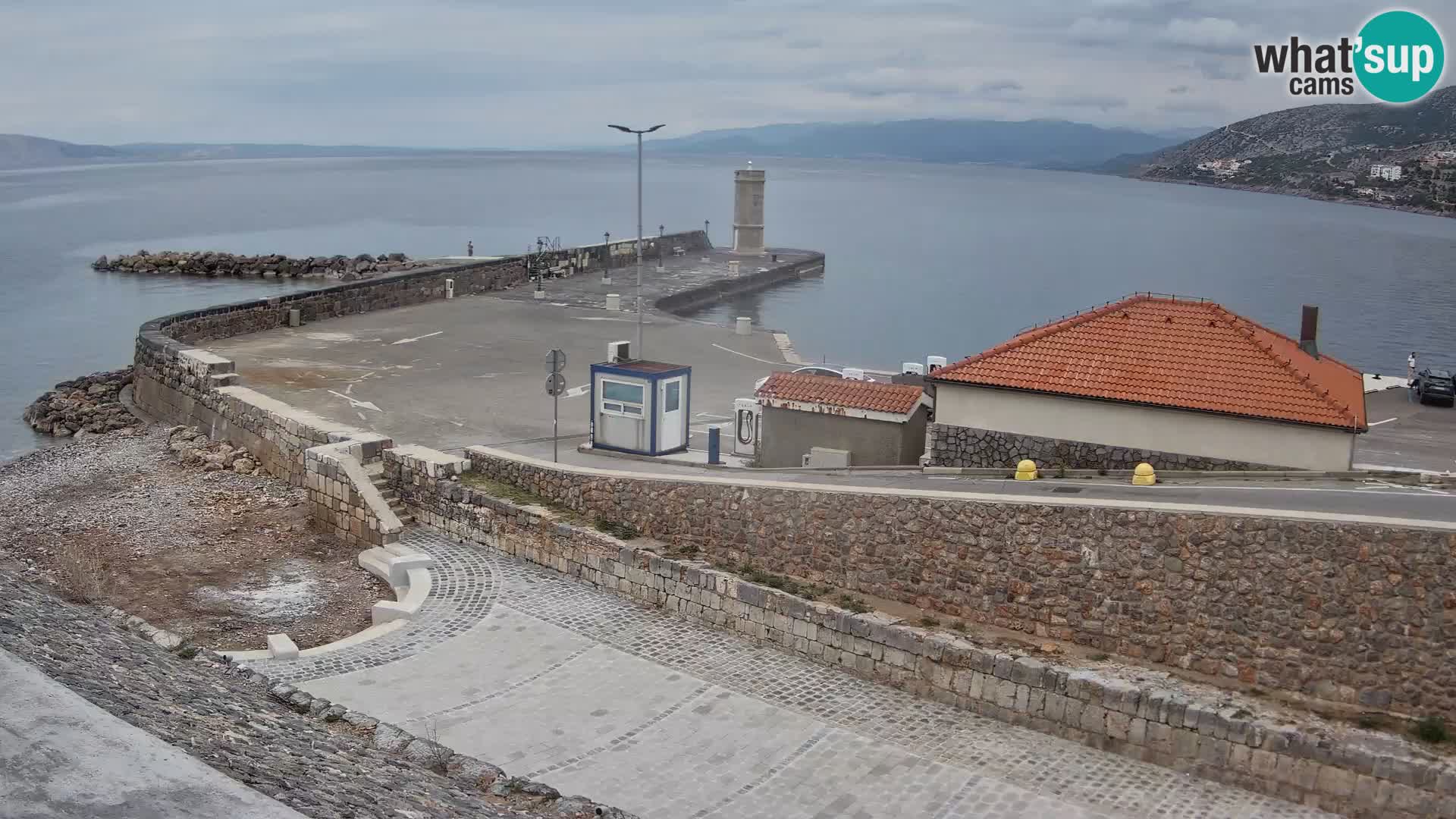 Senj Harbour Webcam – Breakwater & Lighthouse Live View