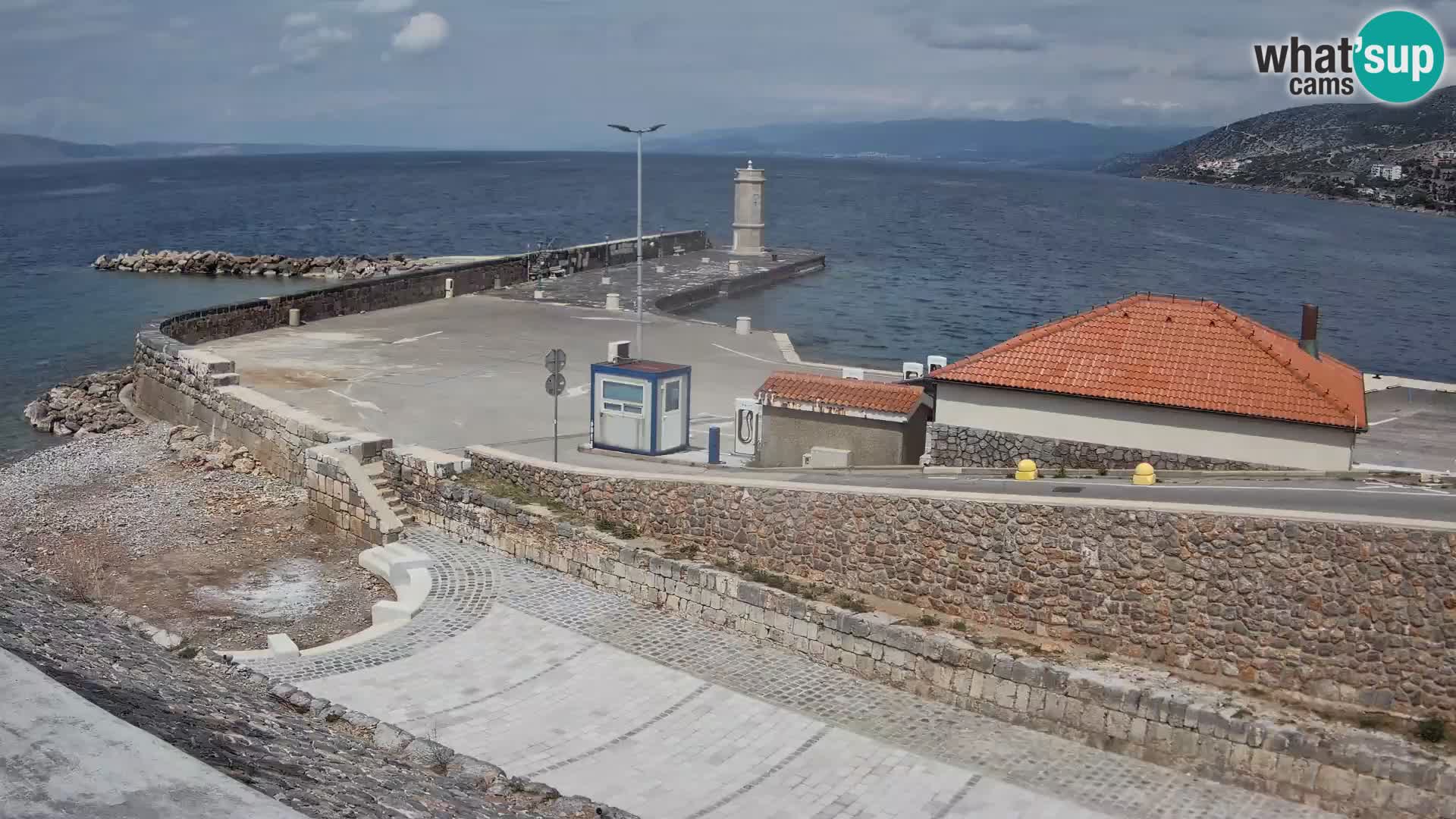 Senj Harbour Webcam – Breakwater & Lighthouse Live View