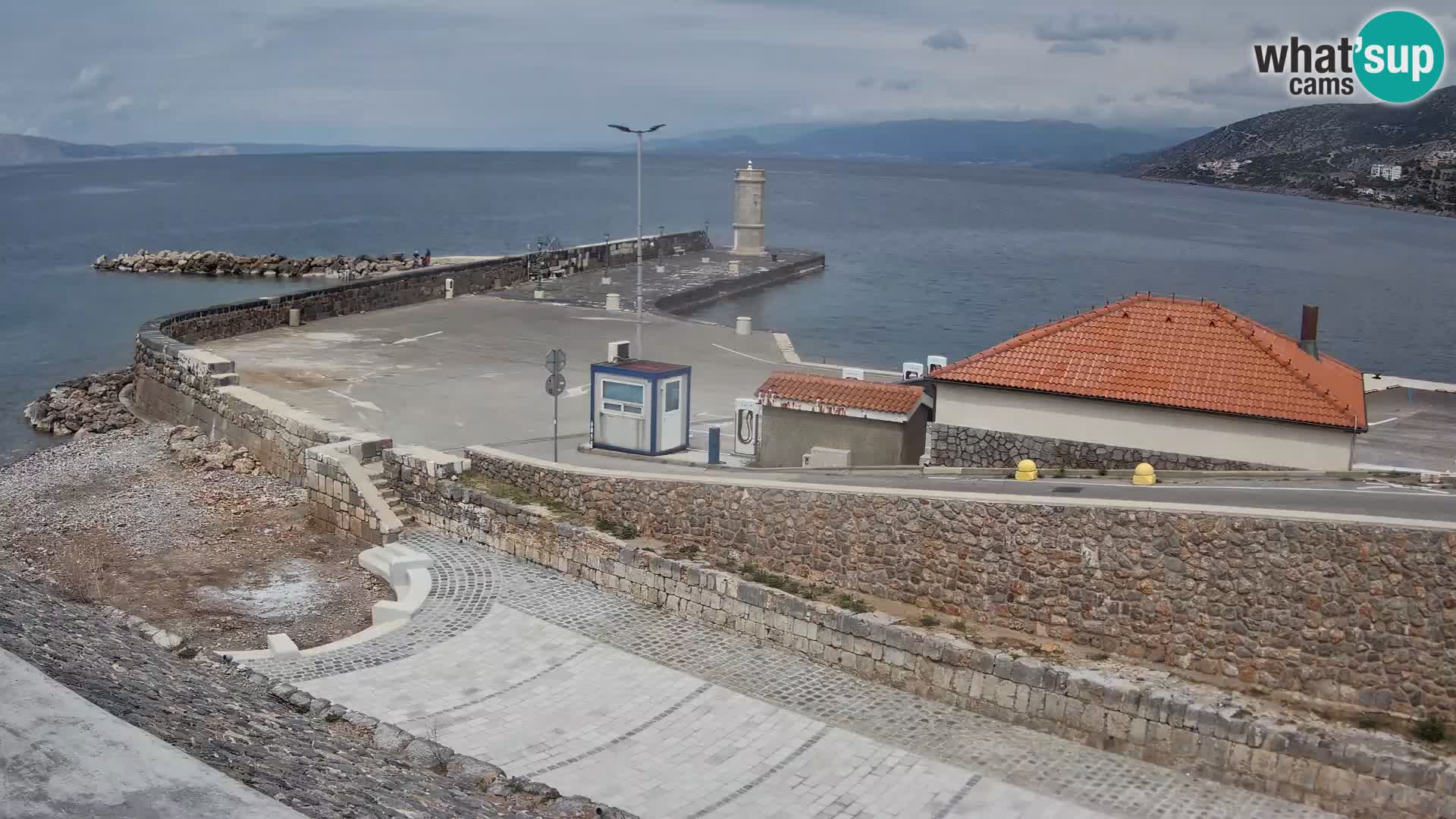 Senj Harbour Webcam – Breakwater & Lighthouse Live View