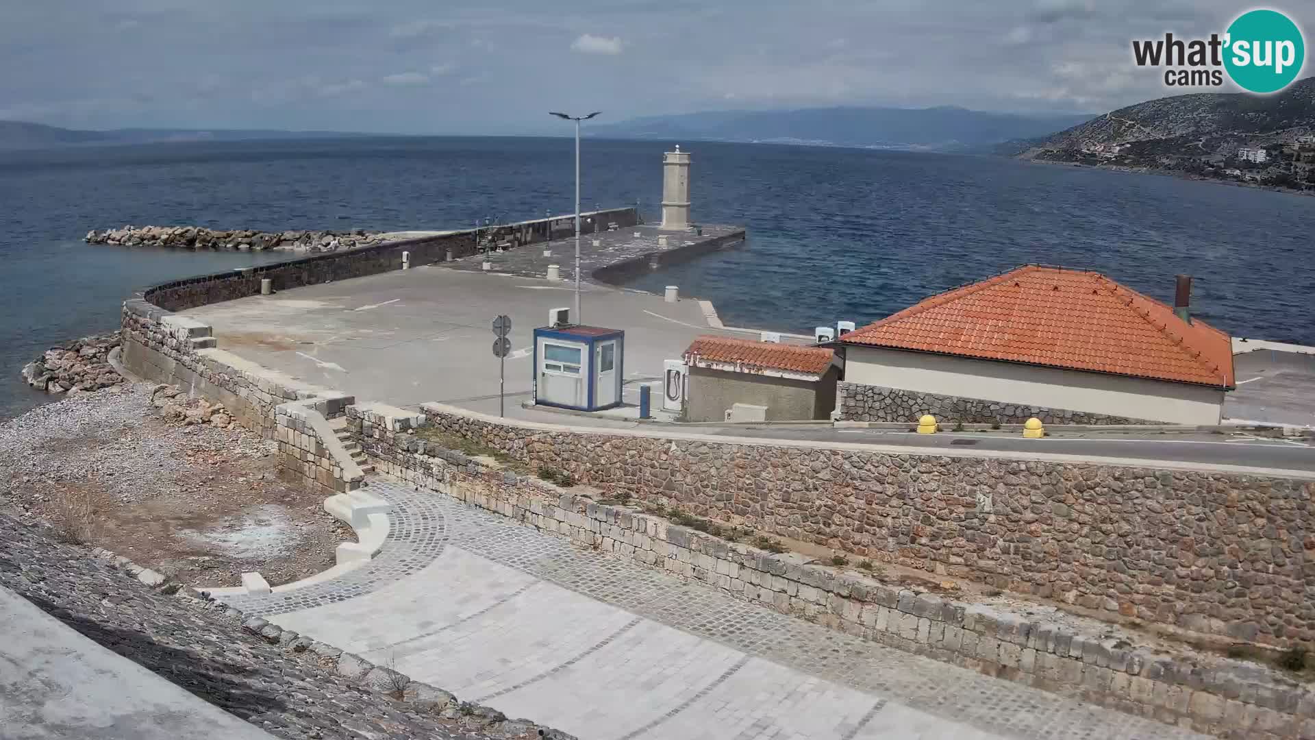 Senj Harbour Webcam – Breakwater & Lighthouse Live View