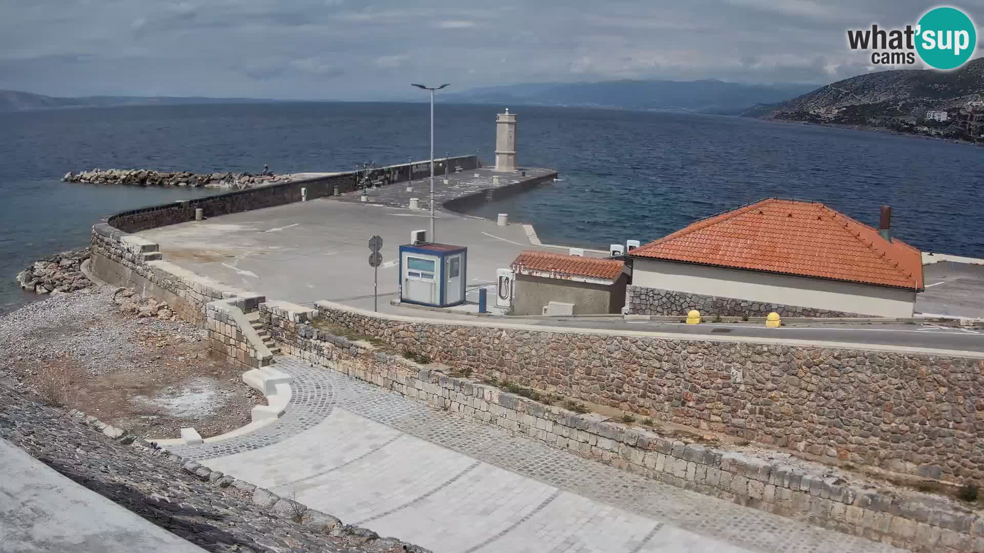 Senj Harbour Webcam – Breakwater & Lighthouse Live View