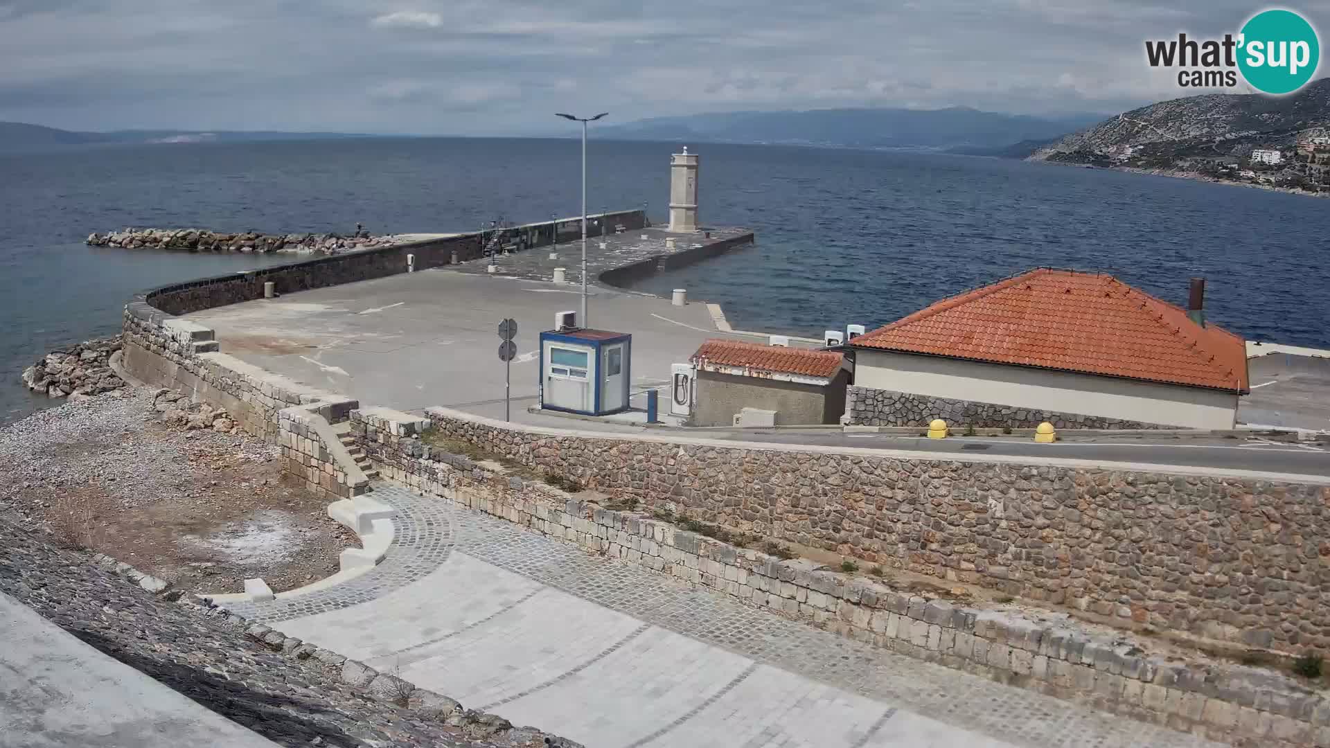 Senj Harbour Webcam – Breakwater & Lighthouse Live View