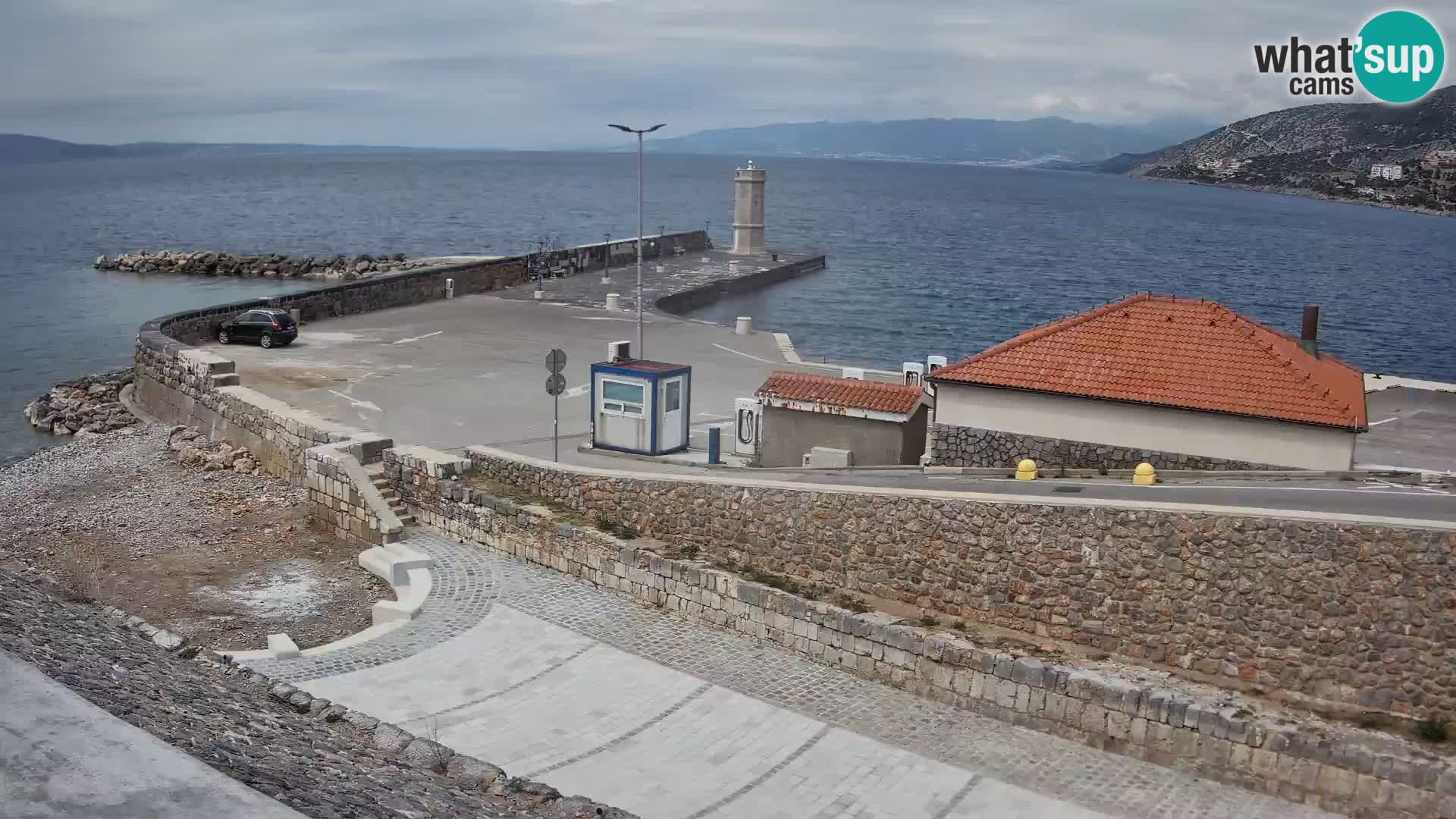 Senj Harbour Webcam – Breakwater & Lighthouse Live View