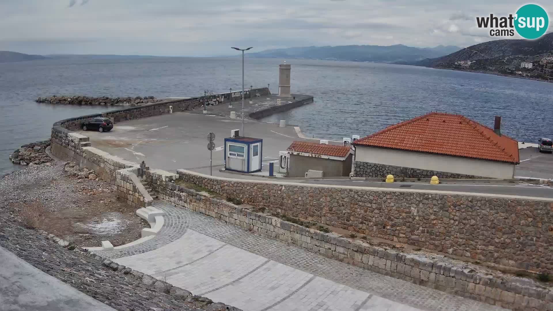 Web kamera Senj luka – Lukobran i svjetionik uživo
