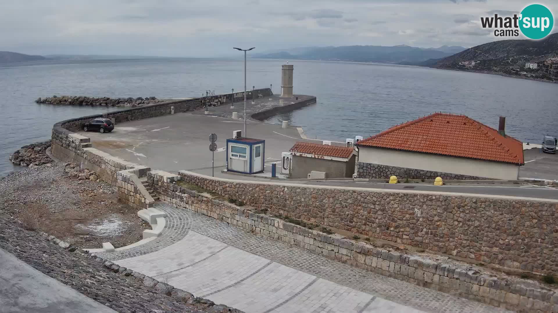 Senj Harbour Webcam – Breakwater & Lighthouse Live View
