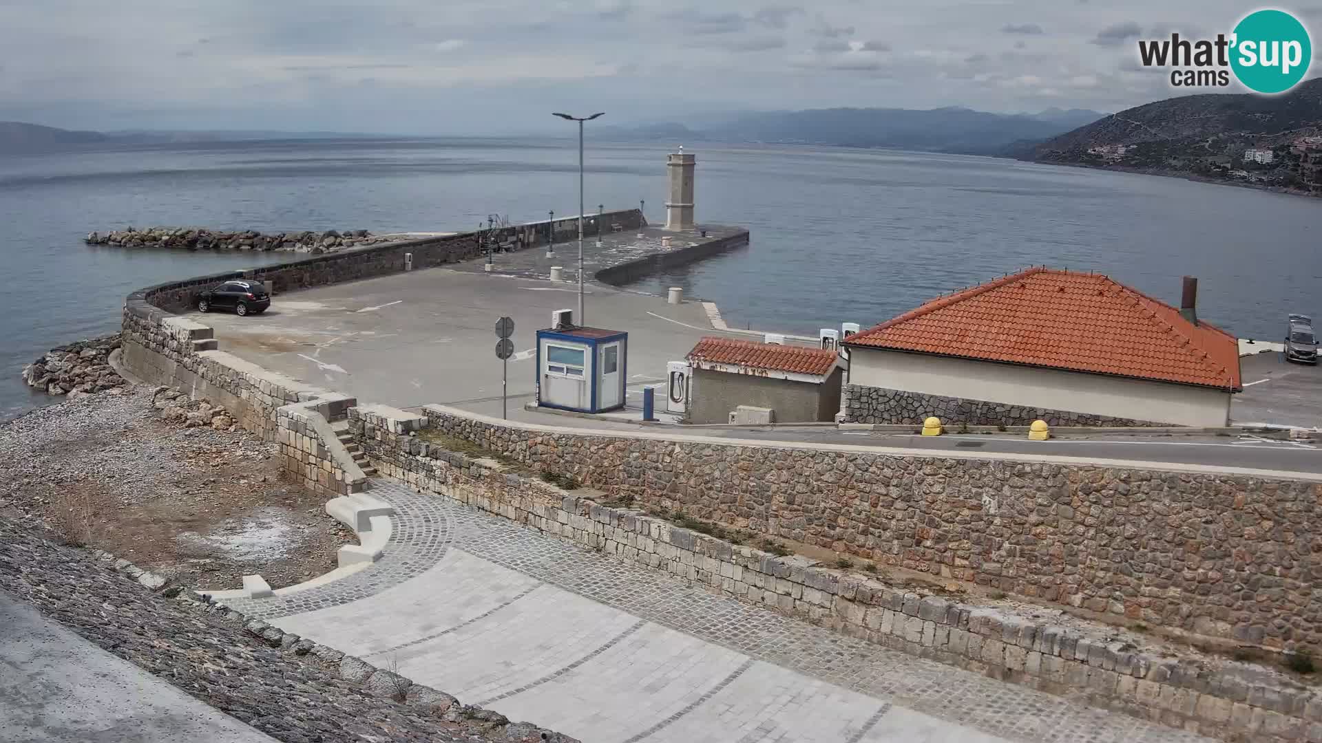 Senj Harbour Webcam – Breakwater & Lighthouse Live View