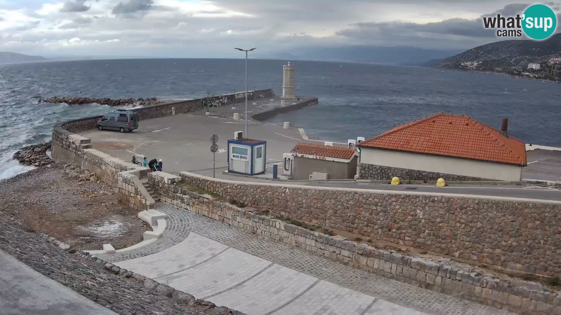 Webcam Porto di Segna – Frangiflutti e Faro in diretta