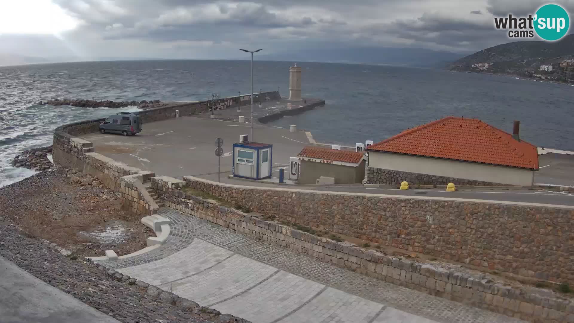 Webcam Porto di Segna – Frangiflutti e Faro in diretta