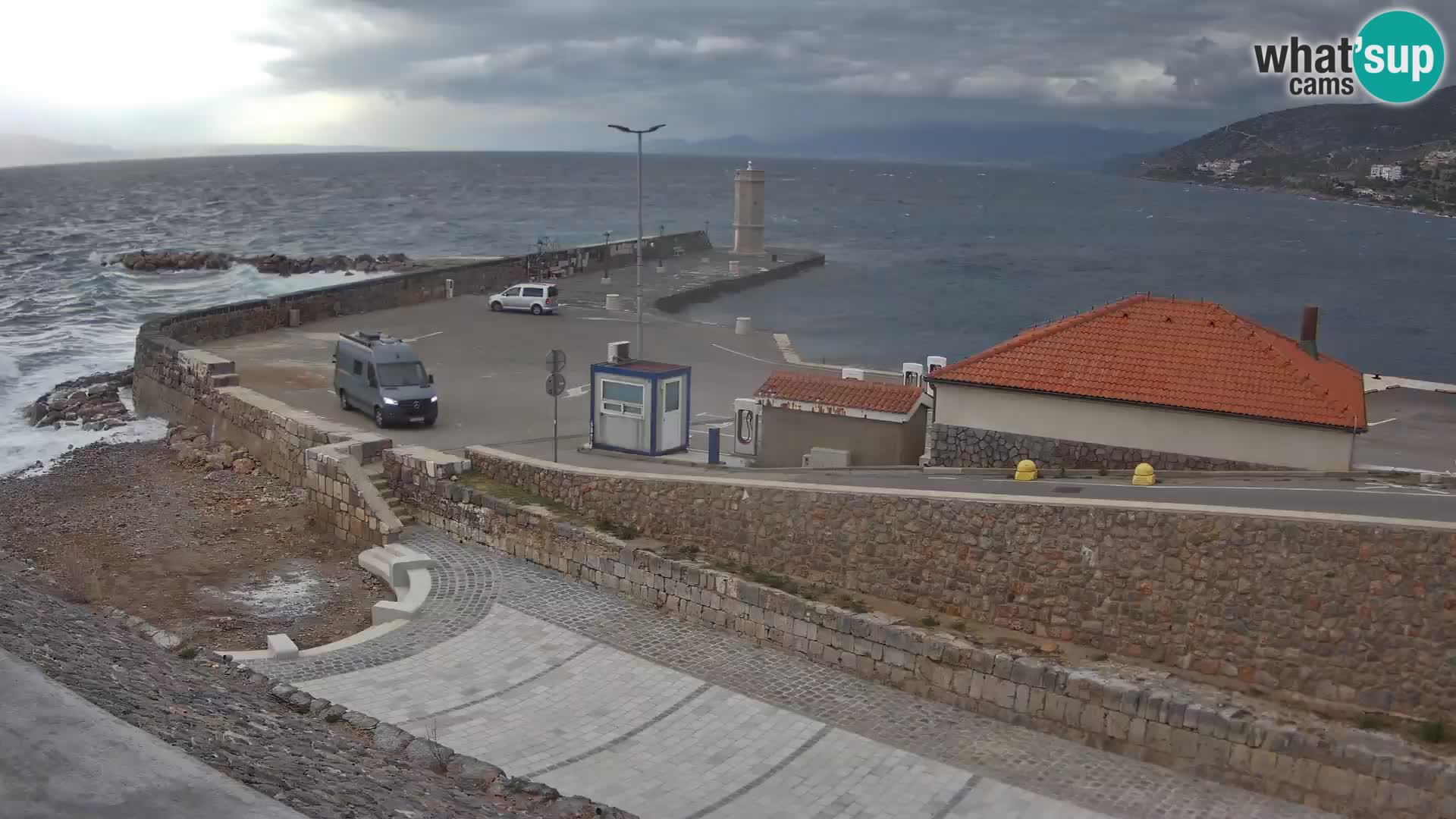 Senj Harbour Webcam – Breakwater & Lighthouse Live View