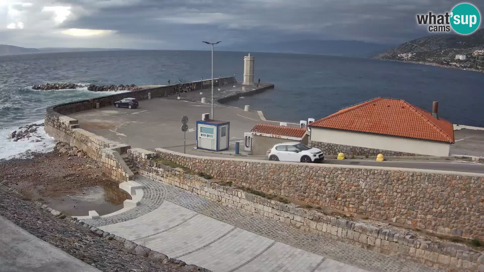 Senj Harbour Webcam – Breakwater & Lighthouse Live View