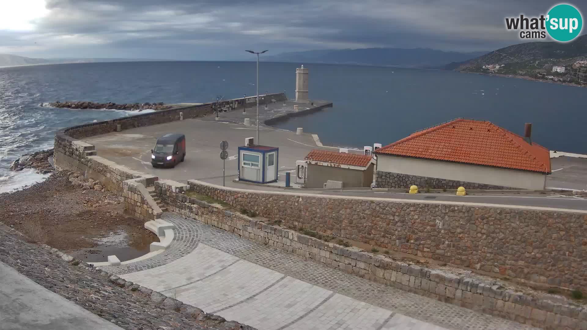 Senj Harbour Webcam – Breakwater & Lighthouse Live View