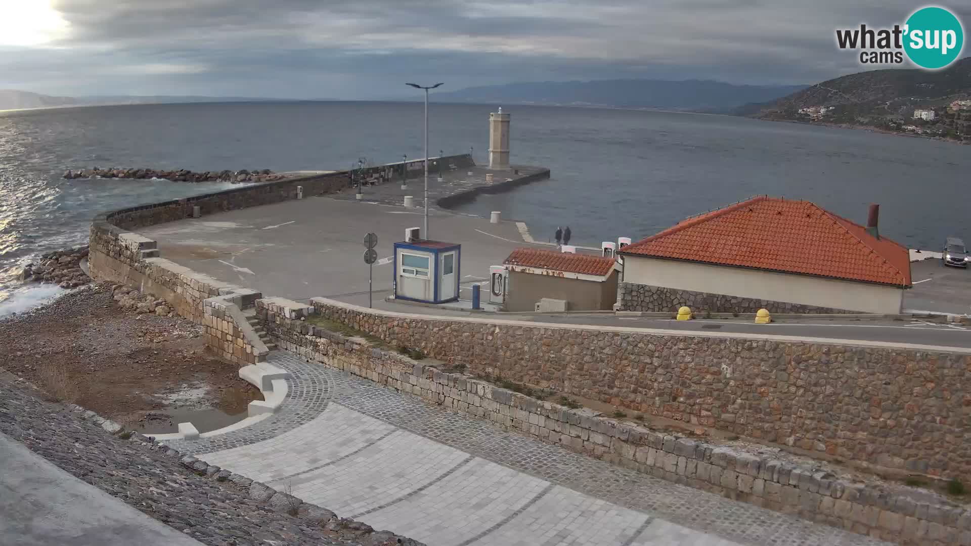 Senj Harbour Webcam – Breakwater & Lighthouse Live View