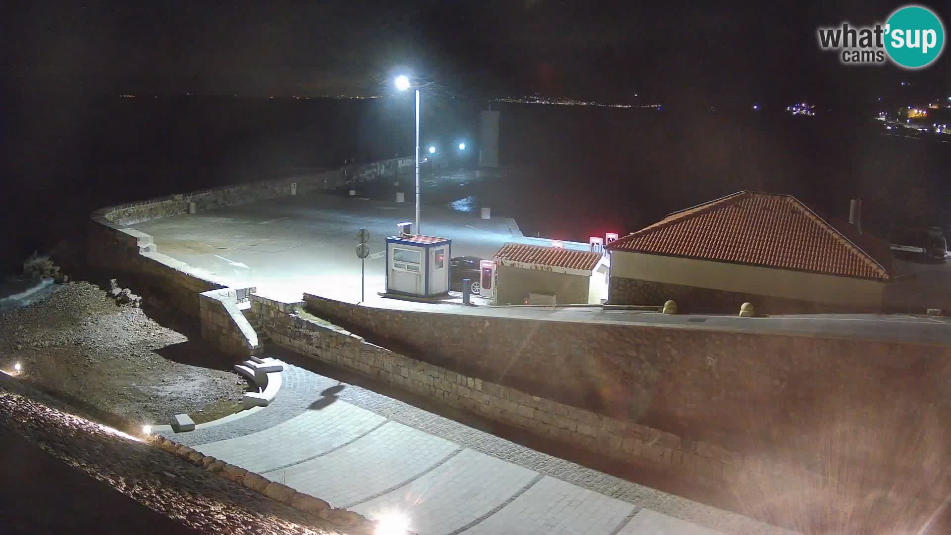 Webcam puerto de Senj – Rompeolas y faro en directo