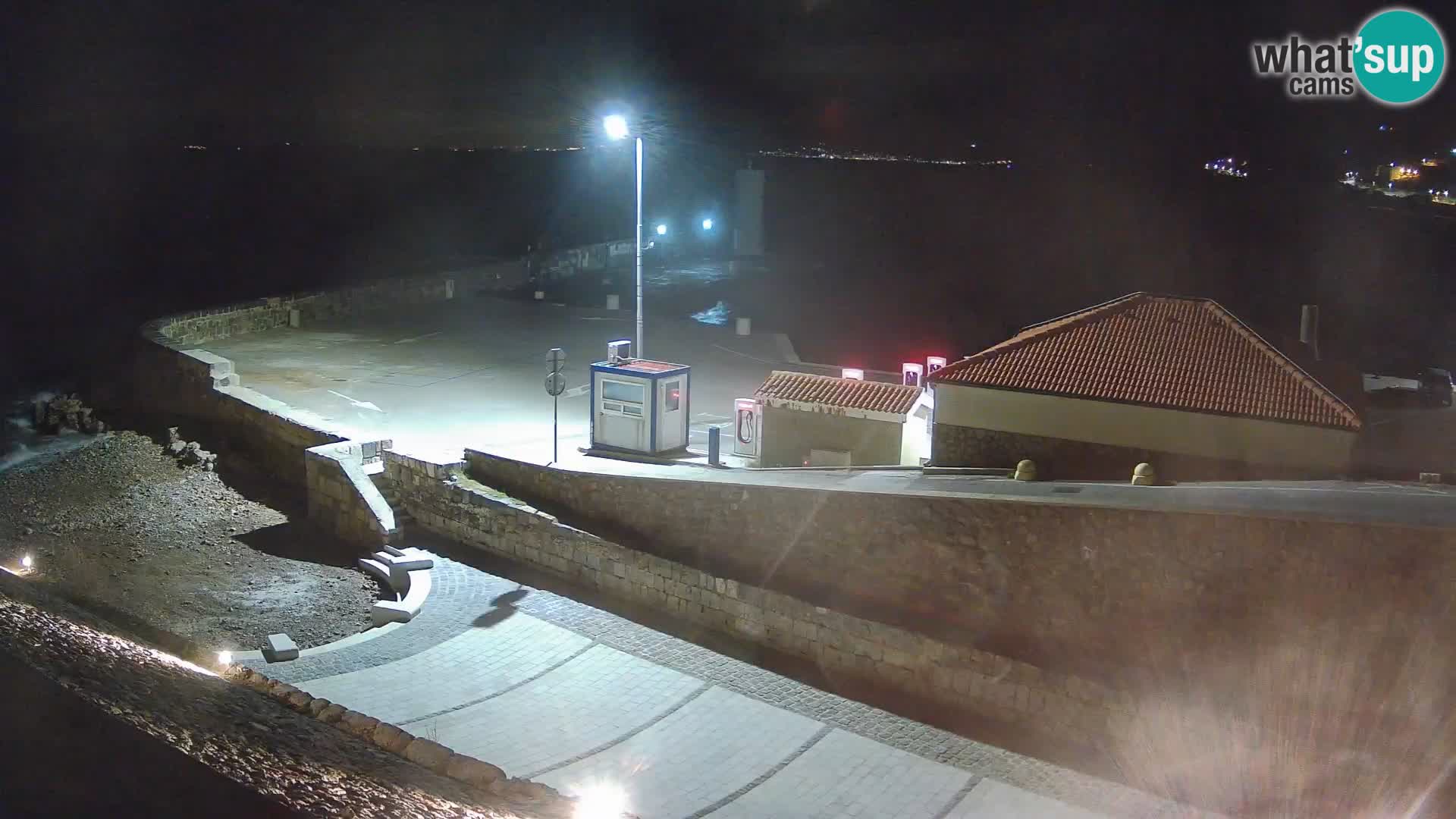 Senj Harbour Webcam – Breakwater & Lighthouse Live View