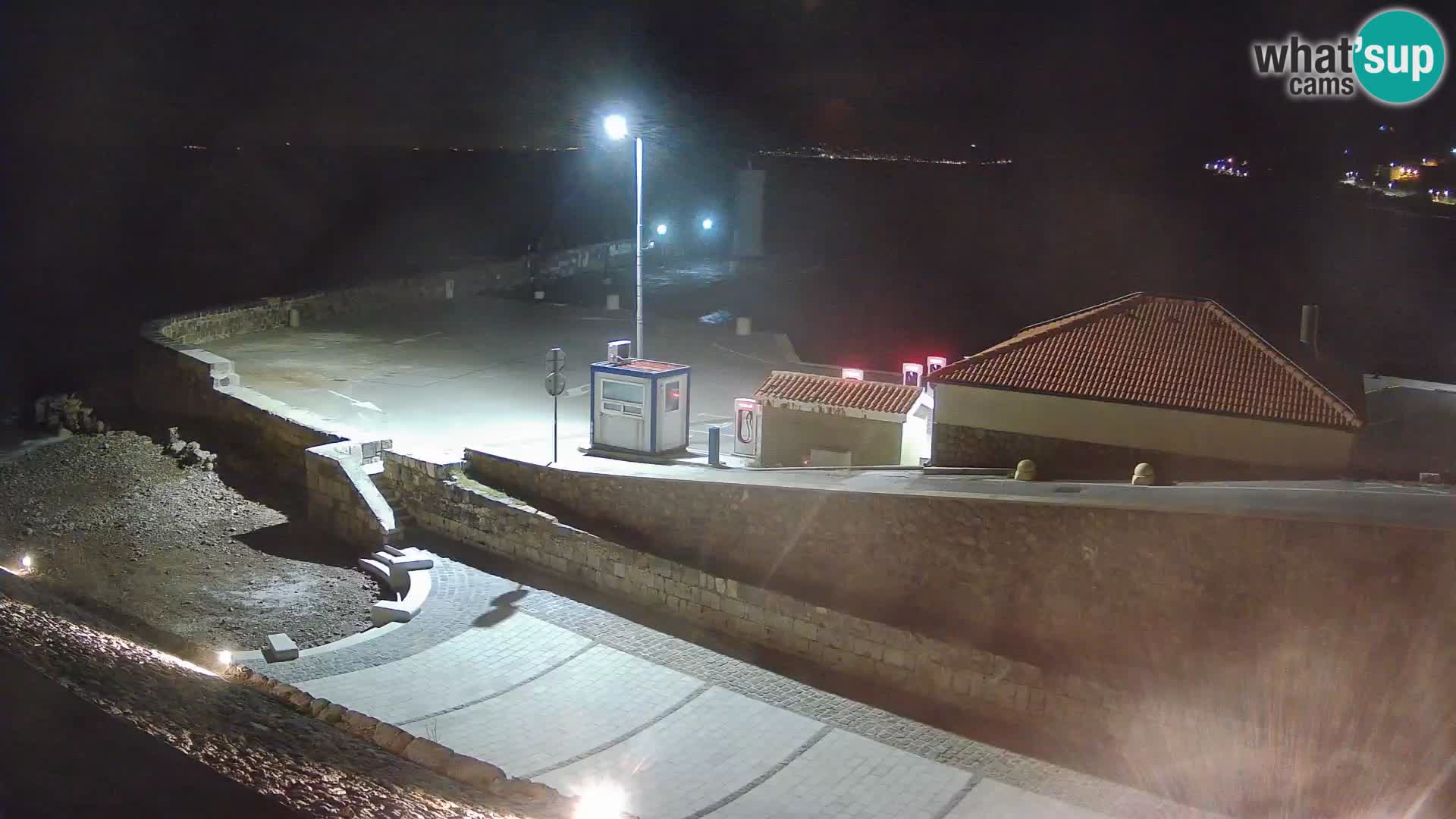 Senj Hafen Webcam – Wellenbrecher & Leuchtturm Liveblick