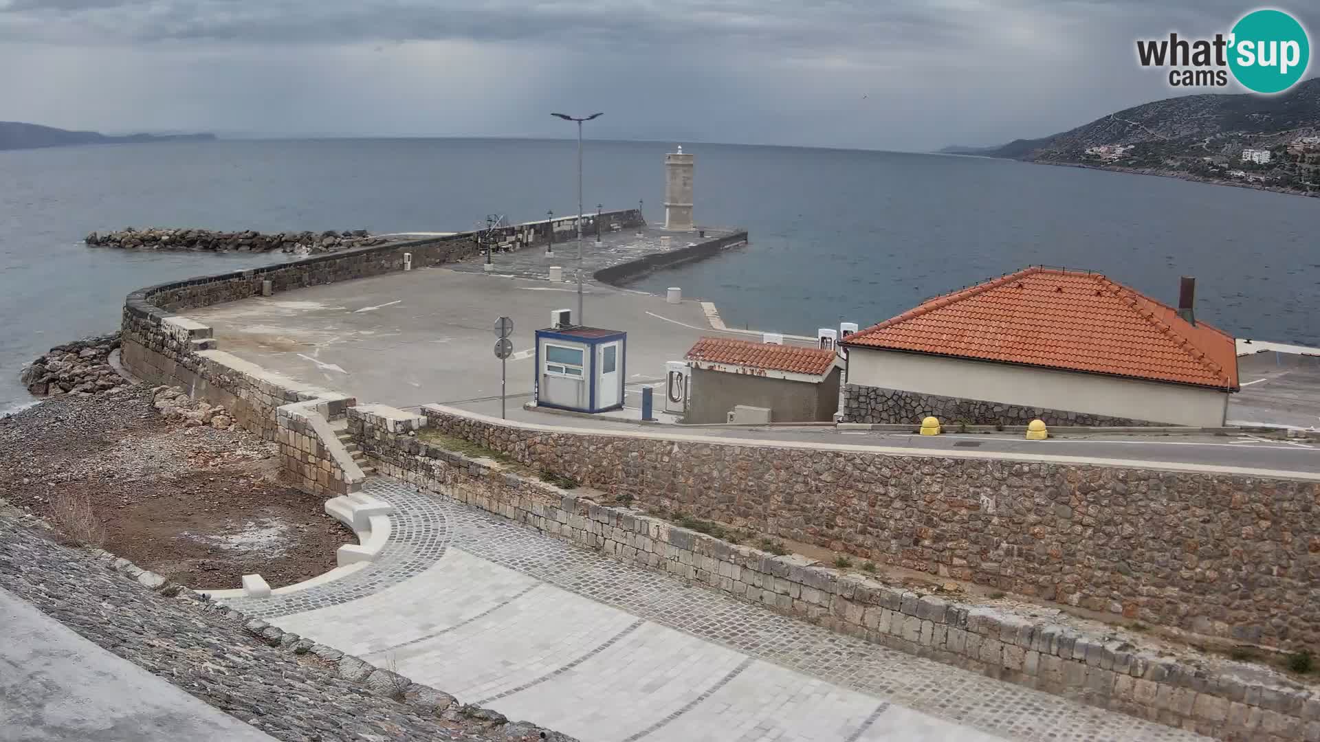 Web kamera Senj luka – Lukobran i svjetionik uživo