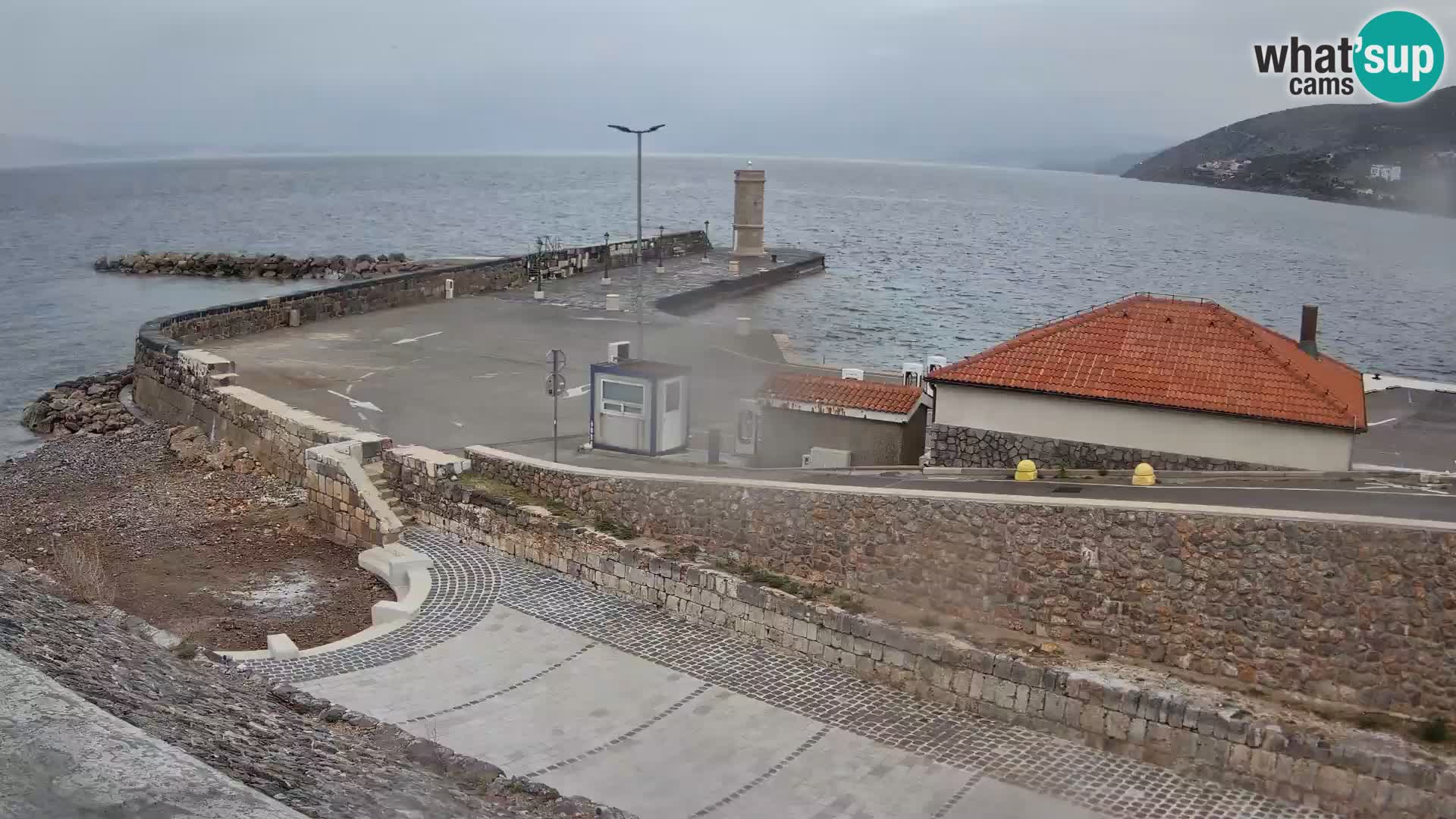 Senj Harbour Webcam – Breakwater & Lighthouse Live View