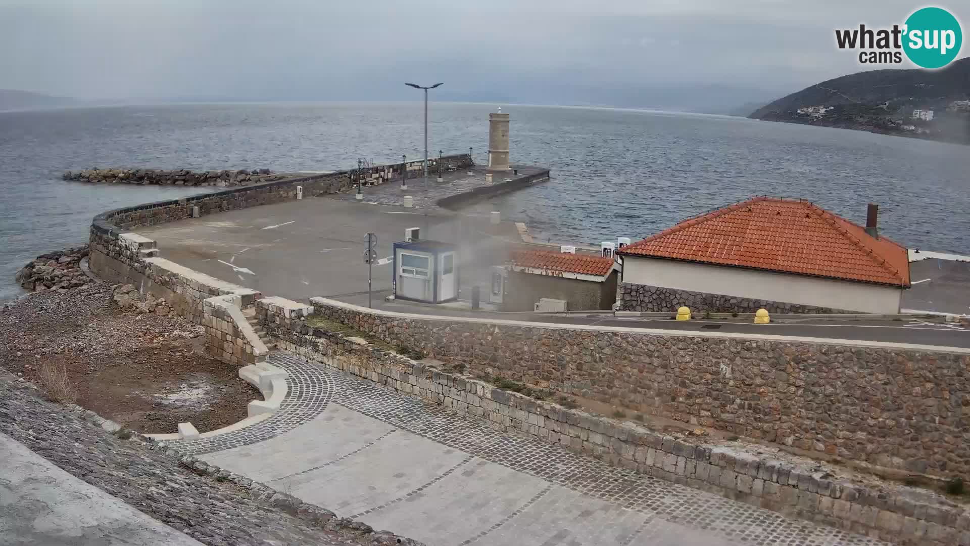 Senj Harbour Webcam – Breakwater & Lighthouse Live View