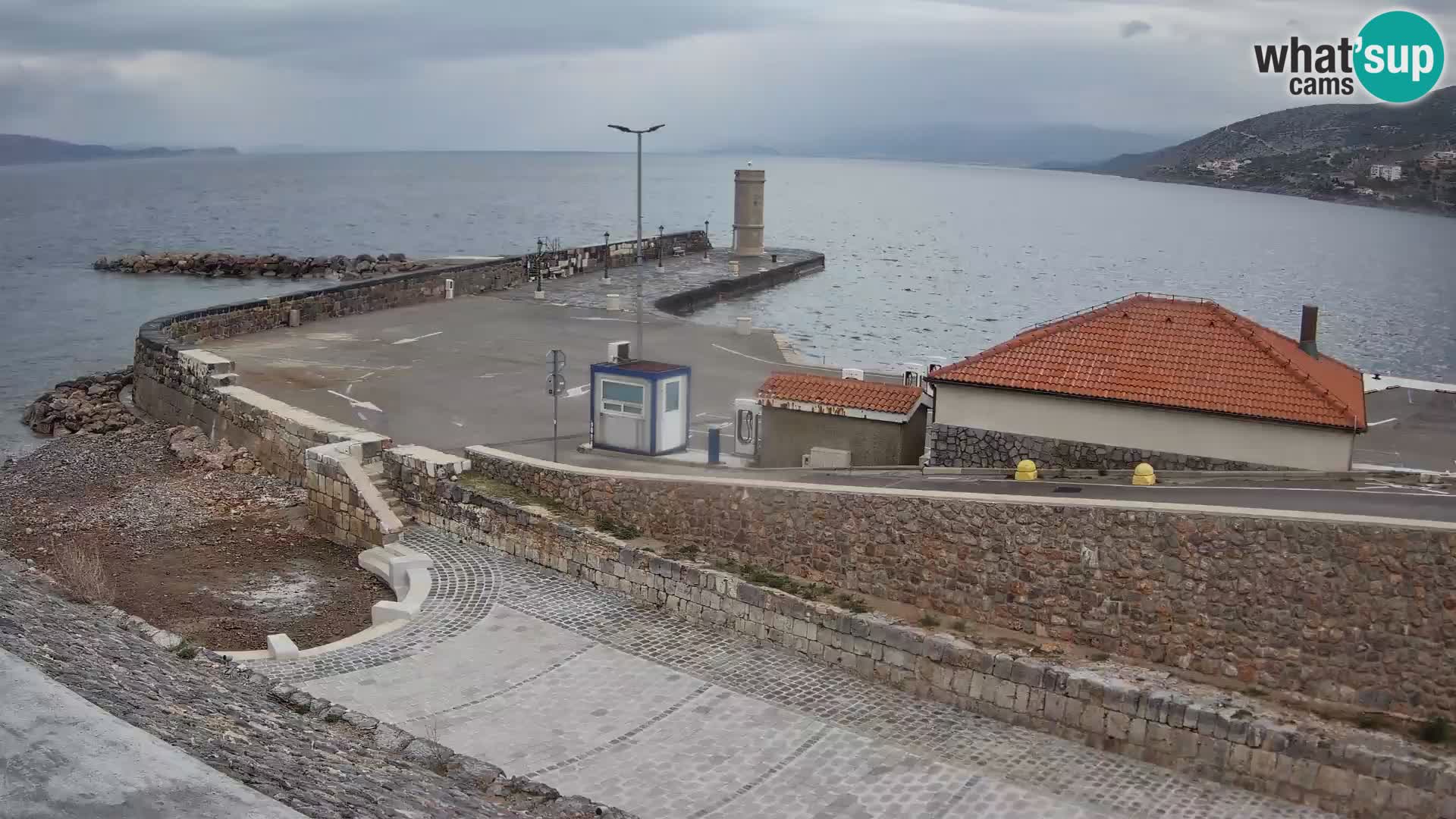 Web kamera Senj luka – Lukobran i svjetionik uživo