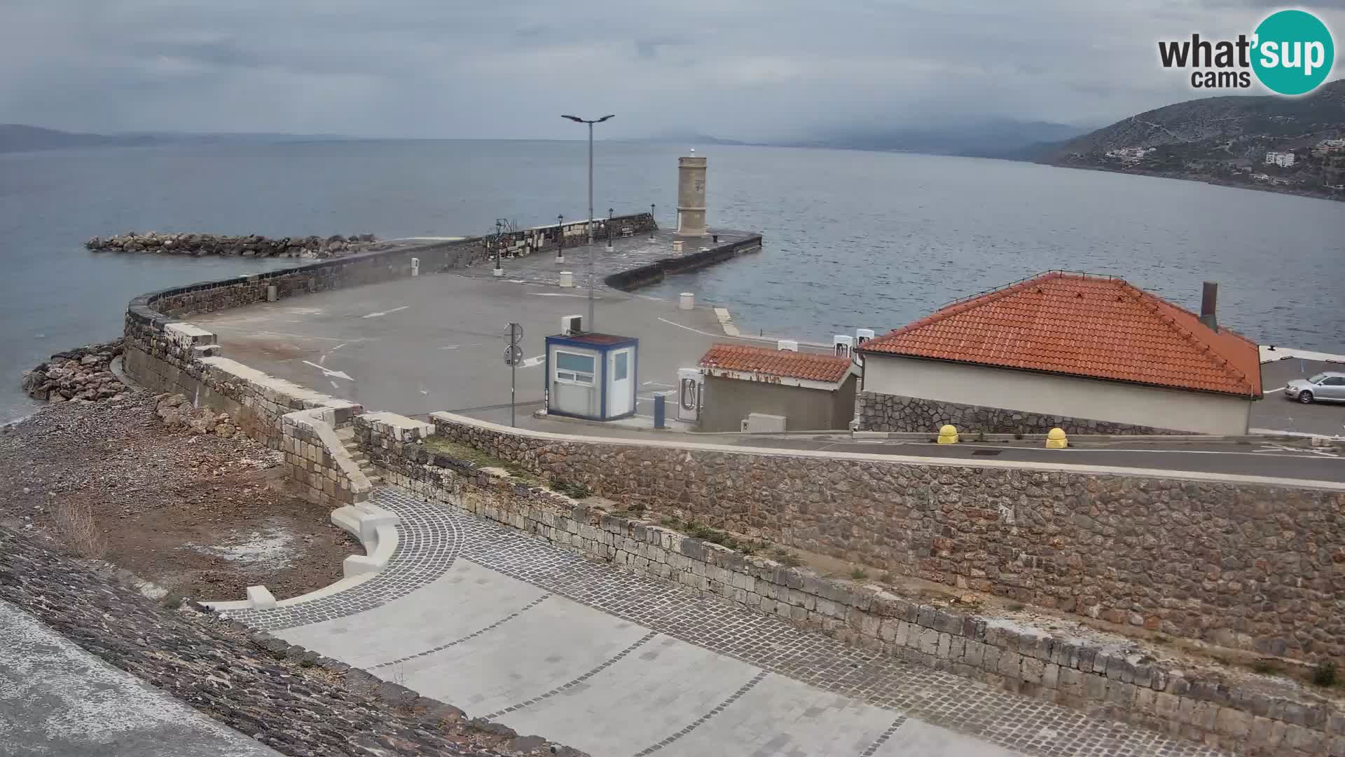 Senj Harbour Webcam – Breakwater & Lighthouse Live View