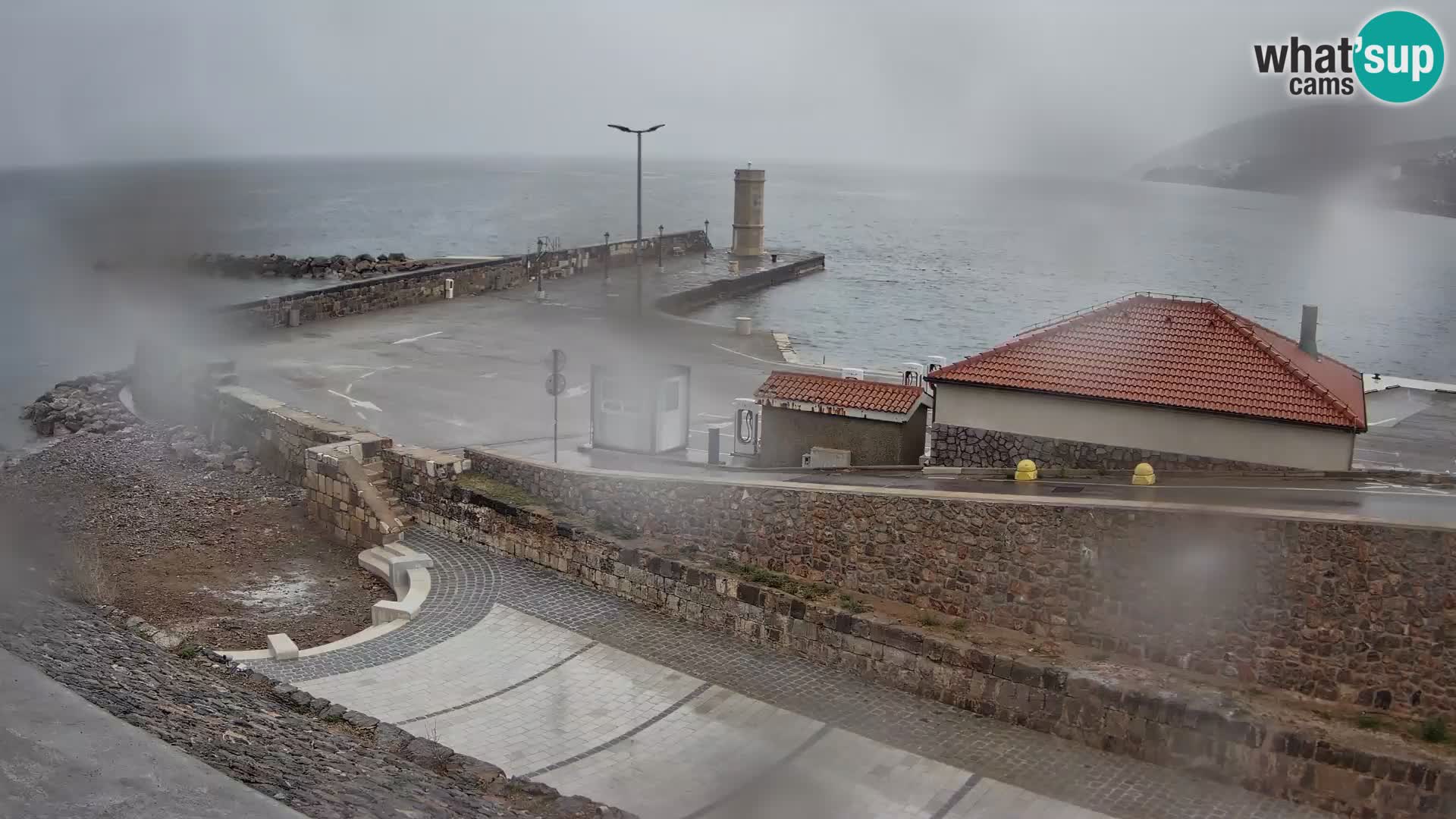 Senj Harbour Webcam – Breakwater & Lighthouse Live View