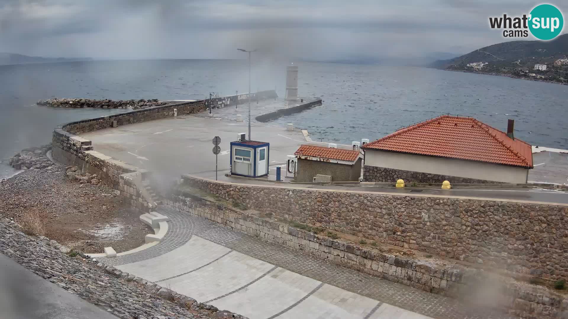 Senj Harbour Webcam – Breakwater & Lighthouse Live View