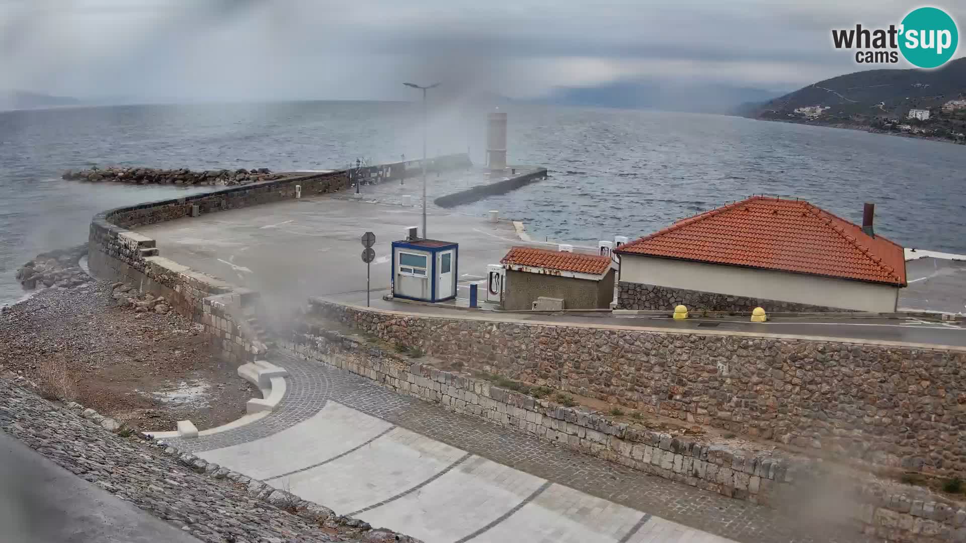 Senj Harbour Webcam – Breakwater & Lighthouse Live View