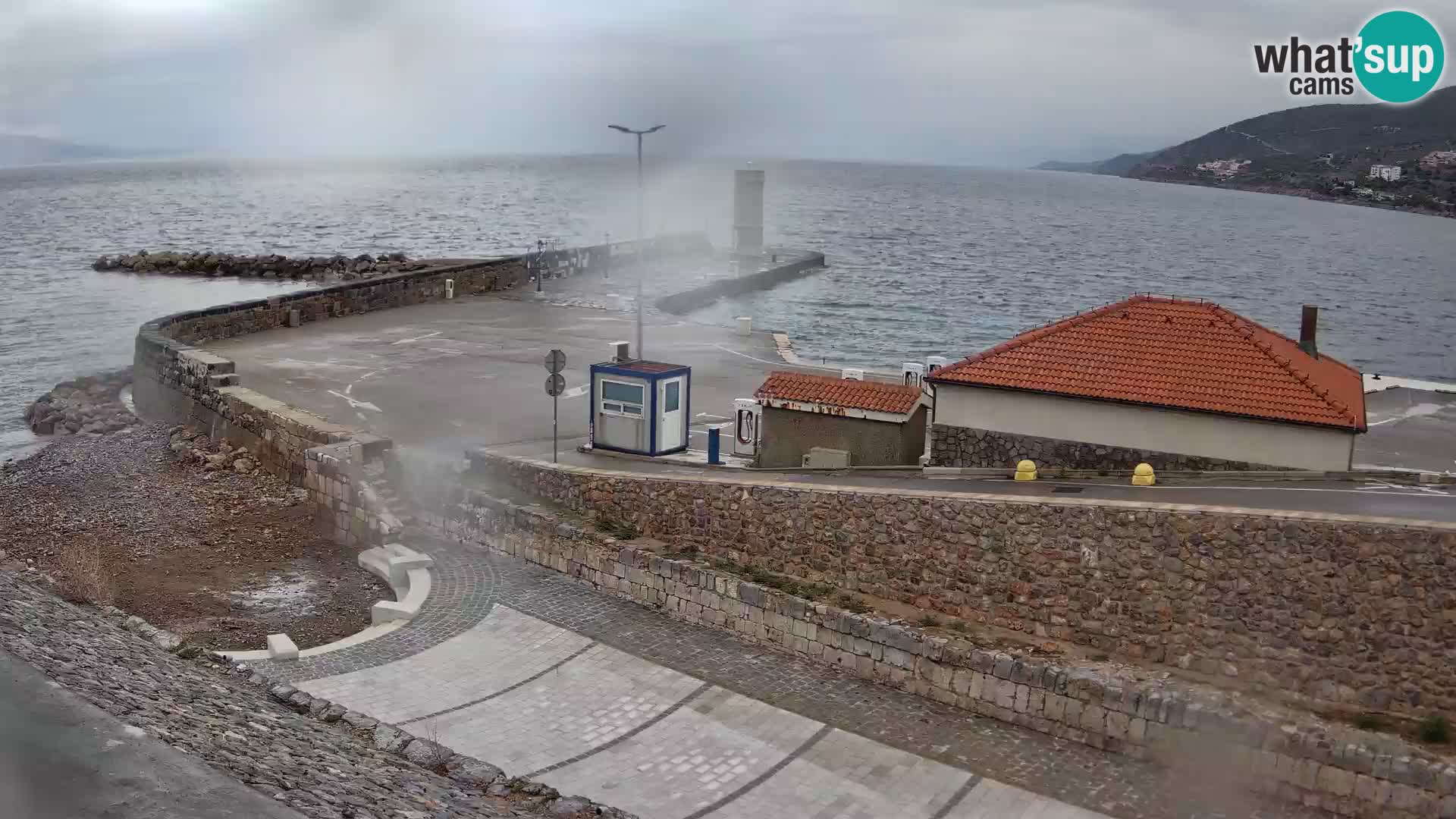 Senj Harbour Webcam – Breakwater & Lighthouse Live View