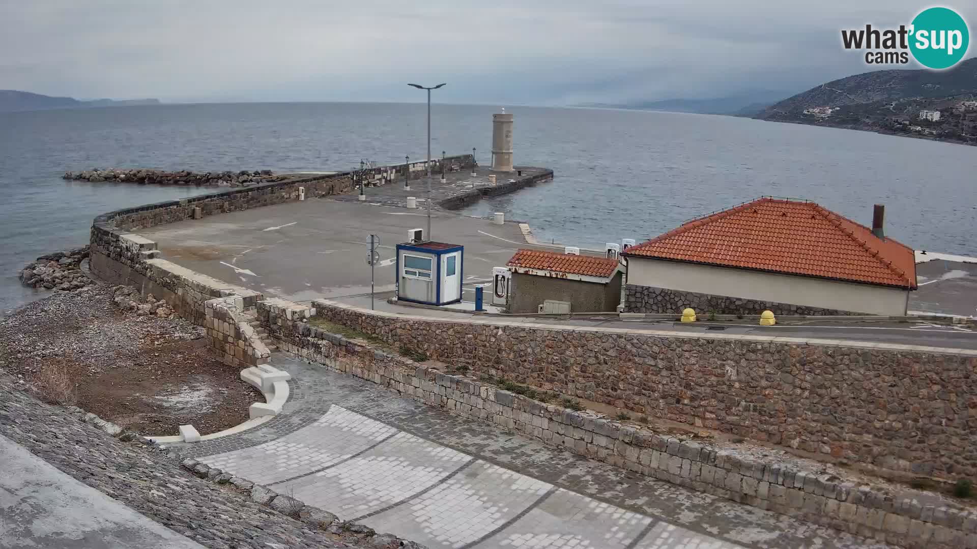 Web kamera Senj luka – Lukobran i svjetionik uživo