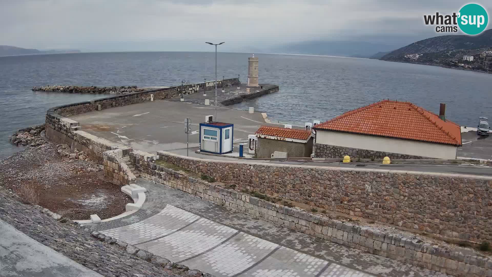 Senj Harbour Webcam – Breakwater & Lighthouse Live View