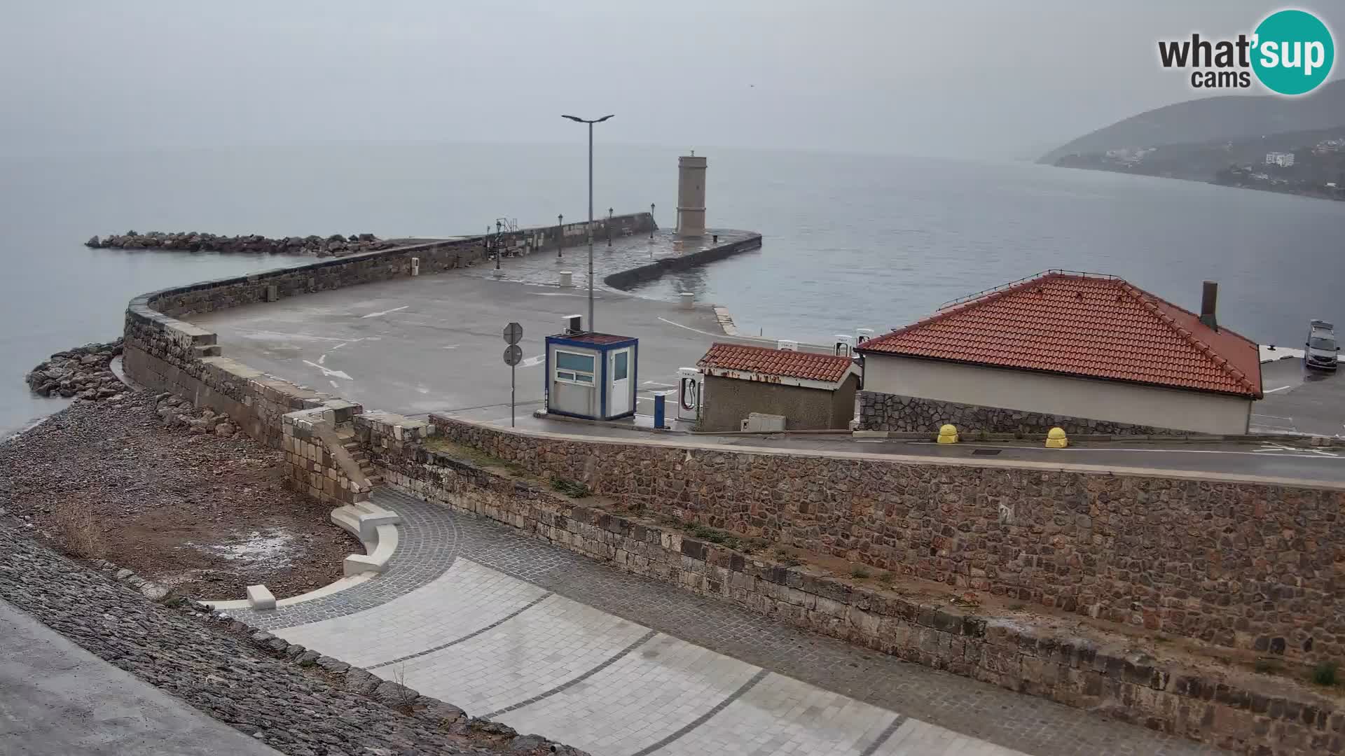 Senj Harbour Webcam – Breakwater & Lighthouse Live View