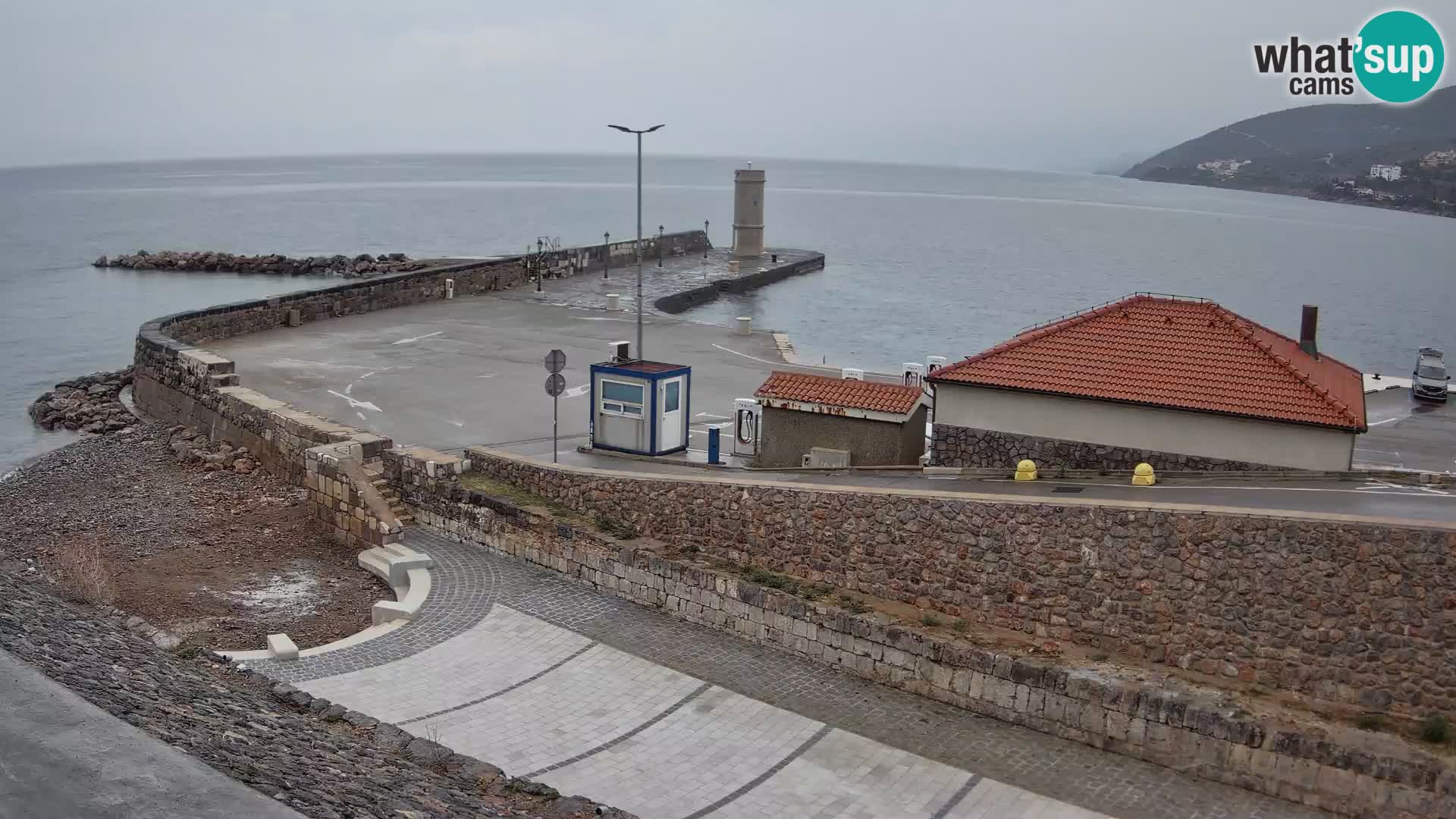 Senj Harbour Webcam – Breakwater & Lighthouse Live View