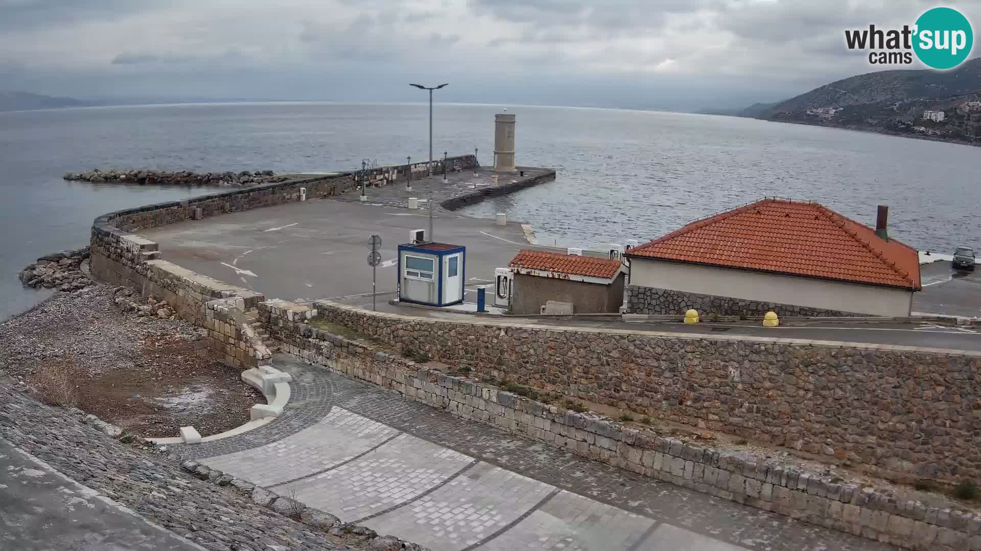 Senj Harbour Webcam – Breakwater & Lighthouse Live View