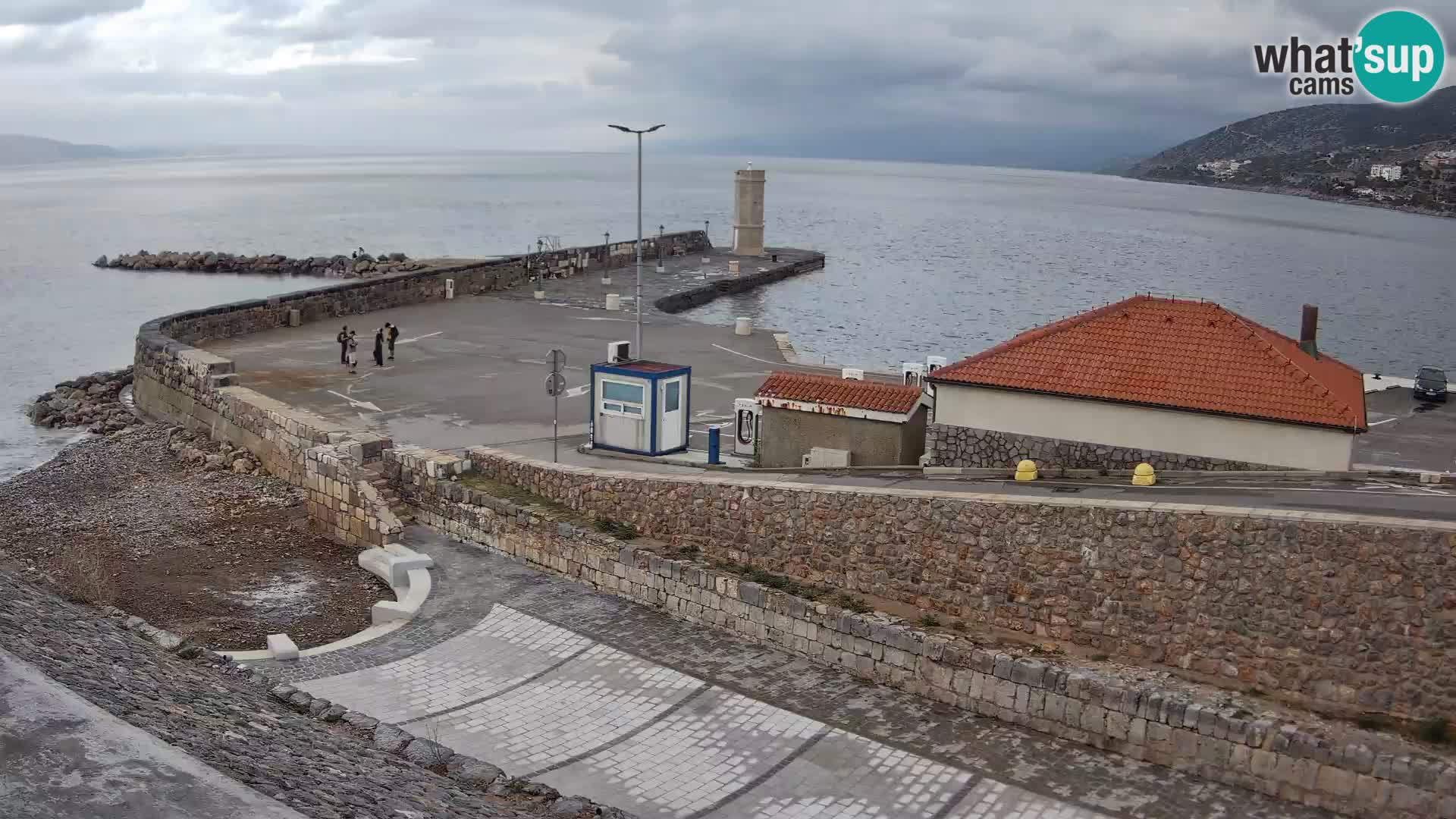 Senj Harbour Webcam – Breakwater & Lighthouse Live View