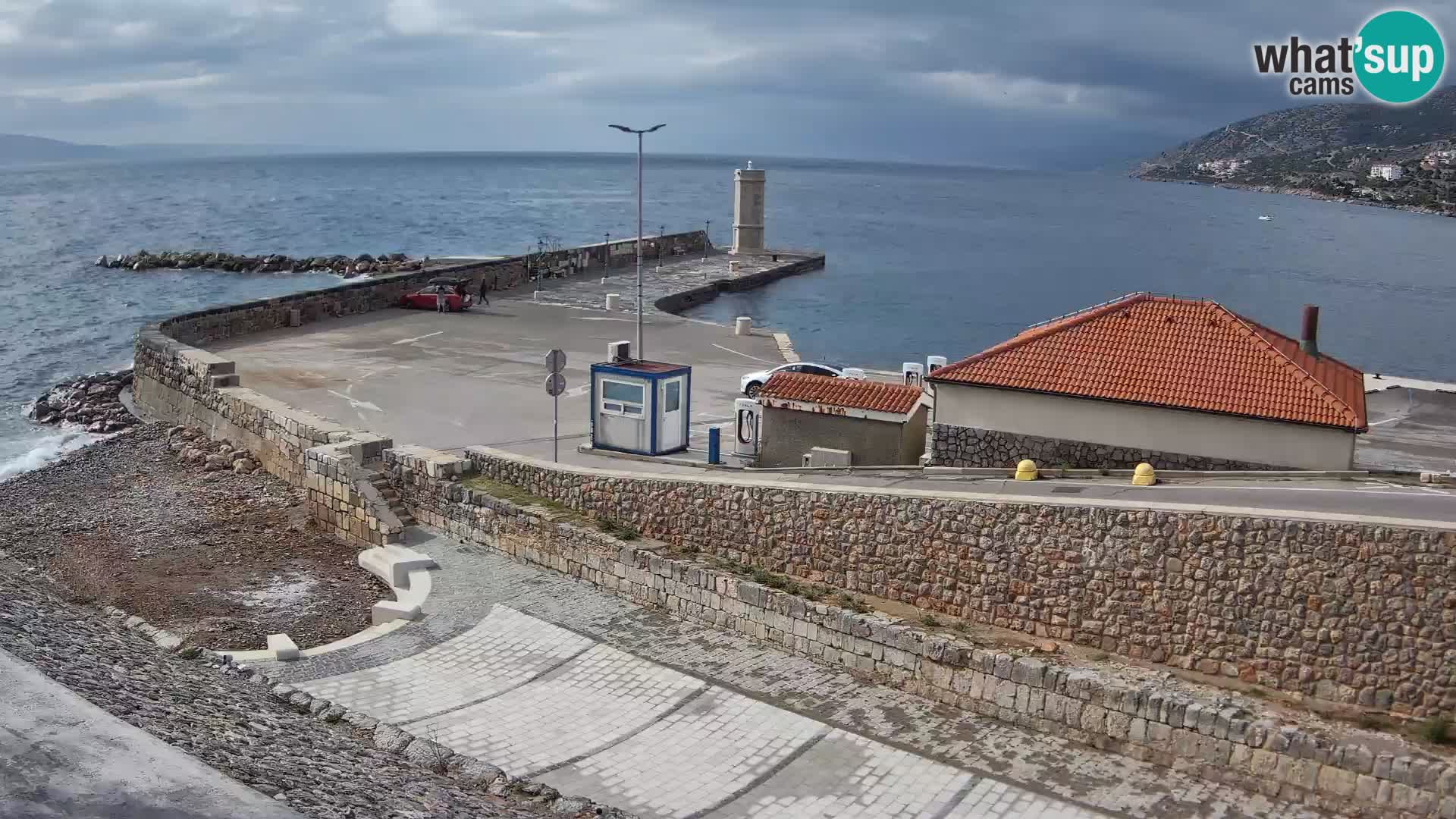 Senj Harbour Webcam – Breakwater & Lighthouse Live View