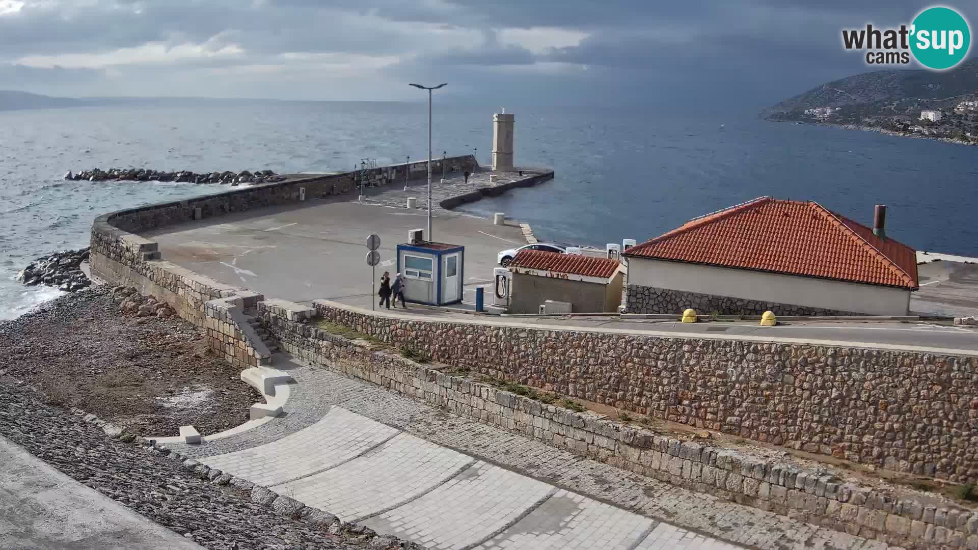Senj Harbour Webcam – Breakwater & Lighthouse Live View